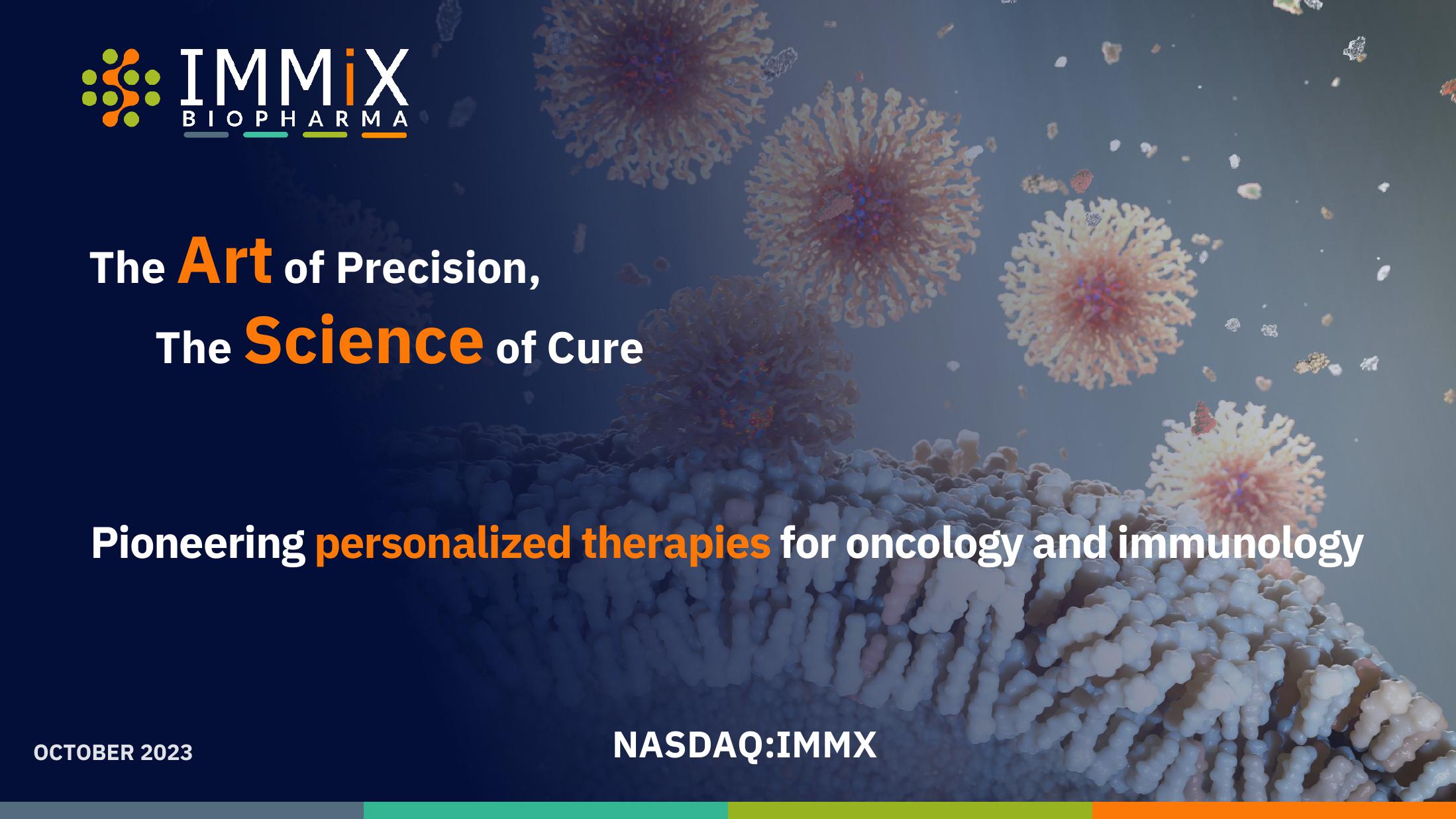 Immix Biopharma Investor Presentation Deck image