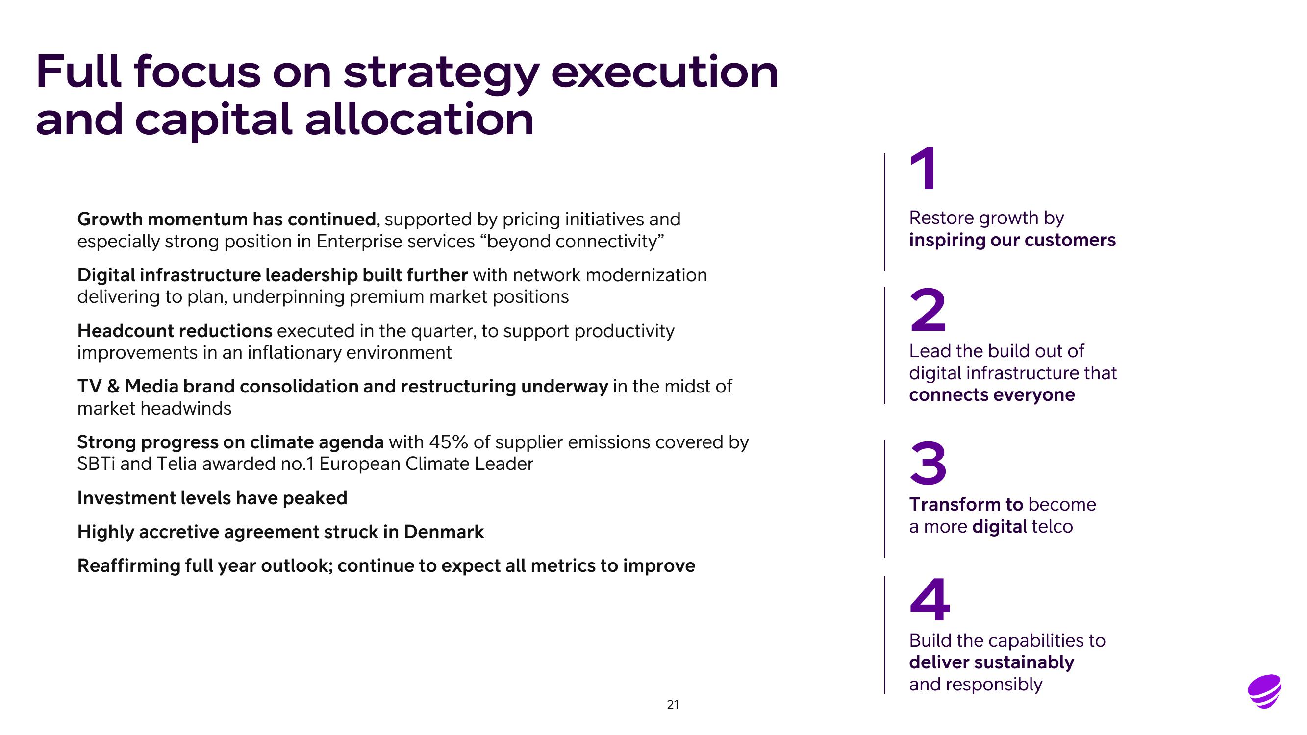 Telia Company Results Presentation Deck slide image #21