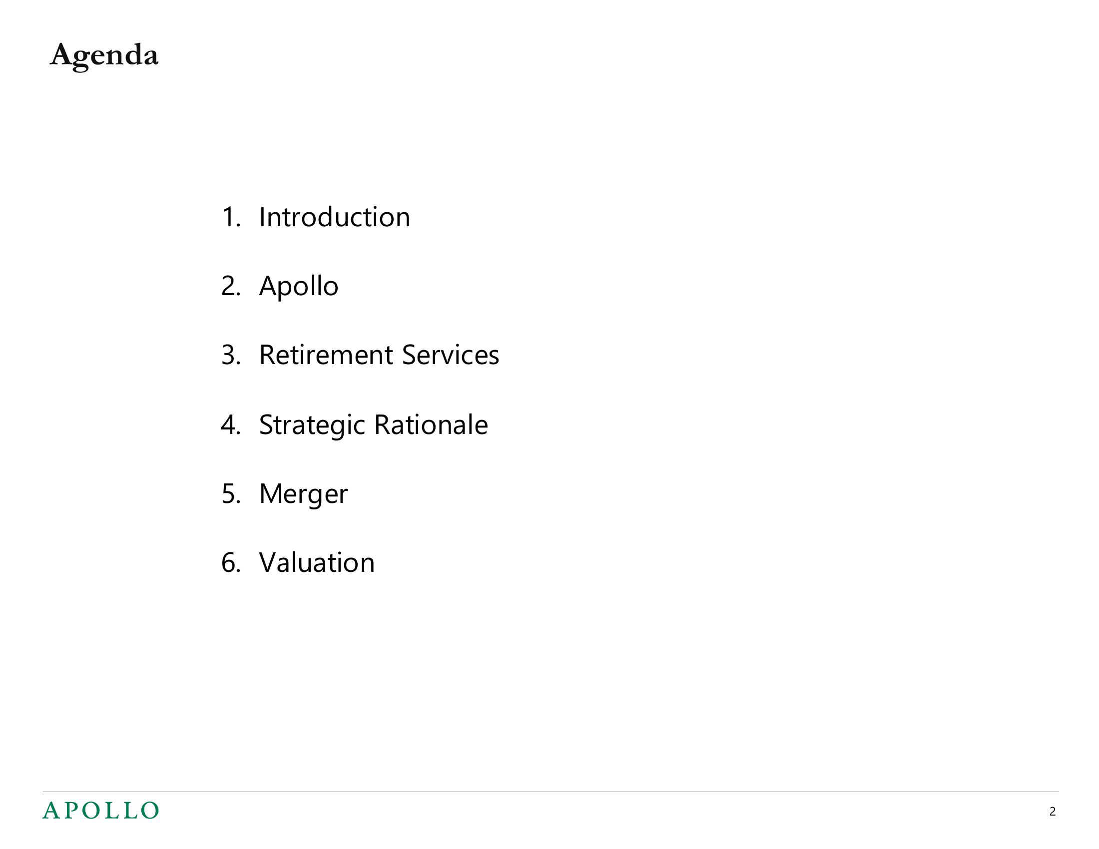 Apollo Global Management Mergers and Acquisitions Presentation Deck slide image #2