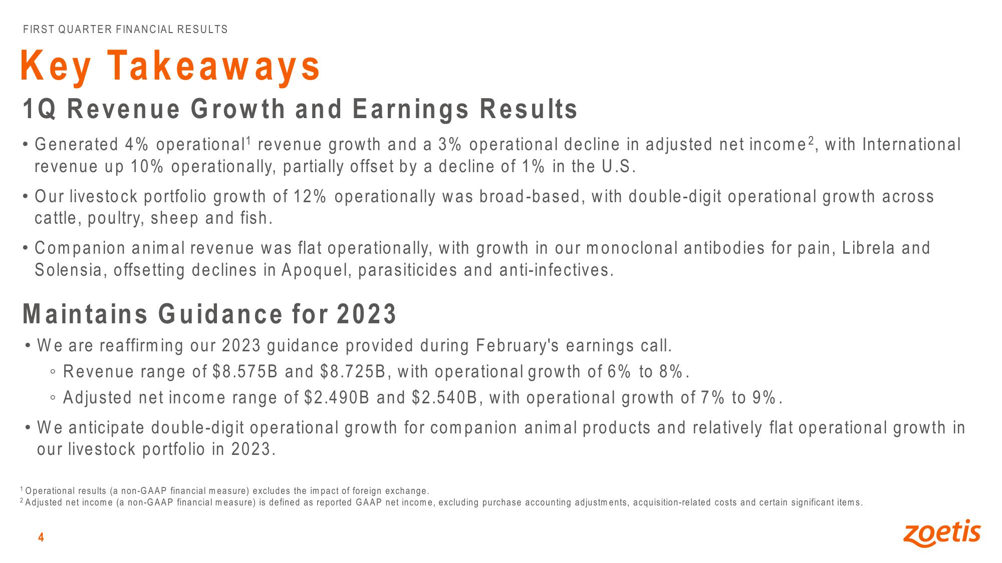 First Quarter 2023 Financial Results slide image #4