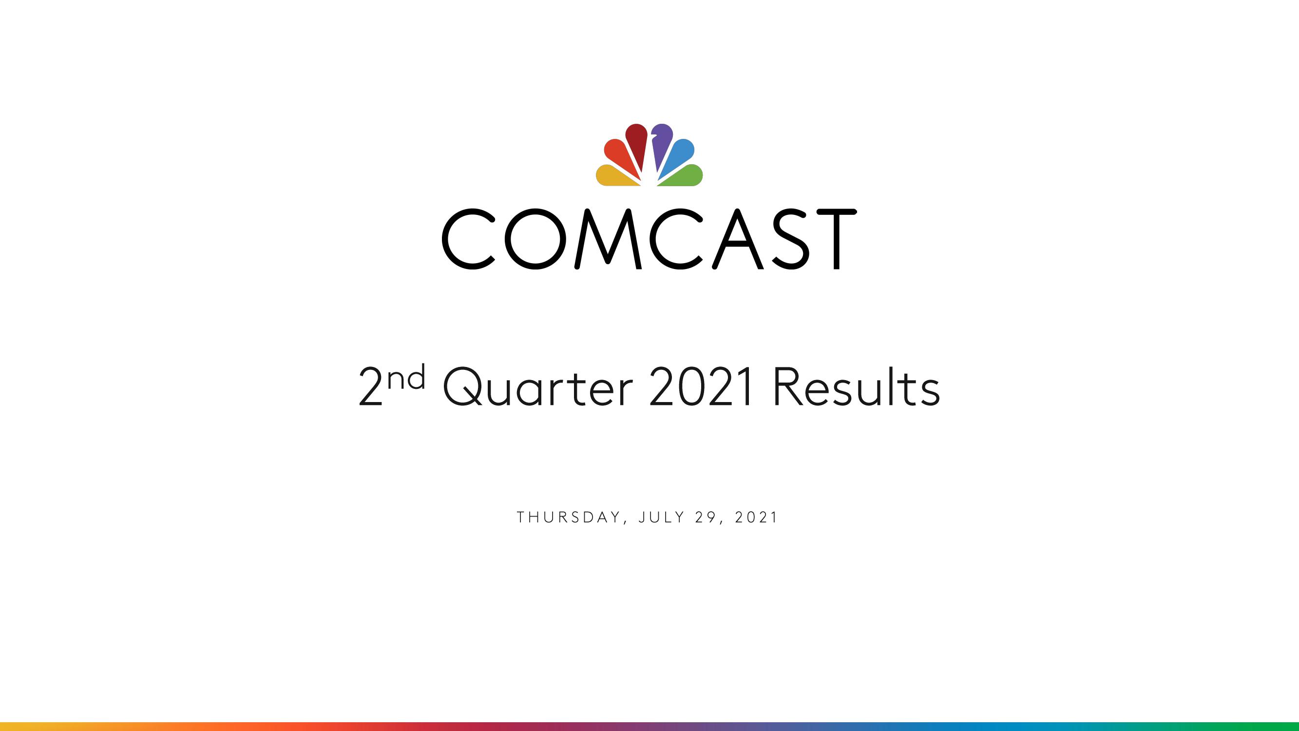 Comcast Results Presentation Deck image