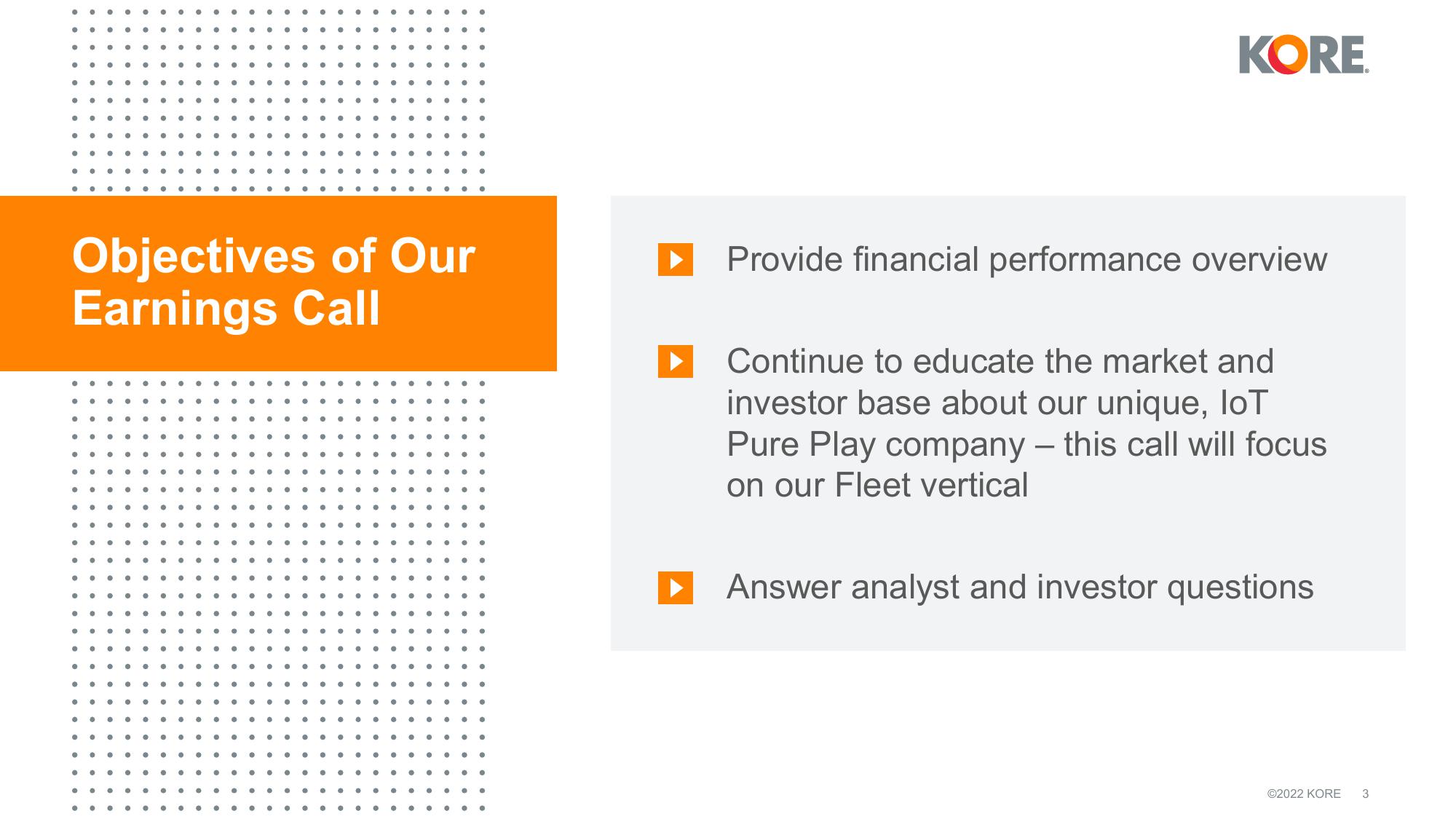 Kore Results Presentation Deck slide image