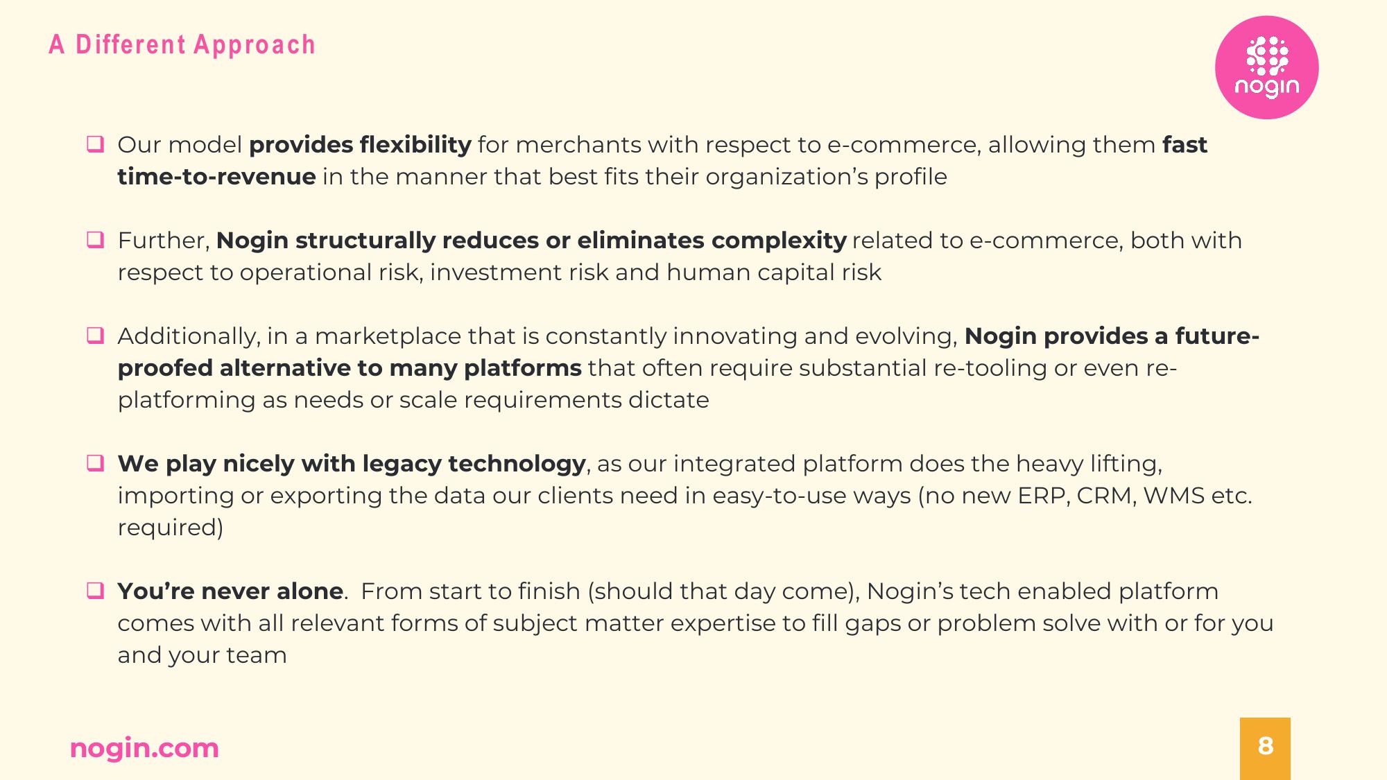 Nogin Investor Presentation Deck slide image #8