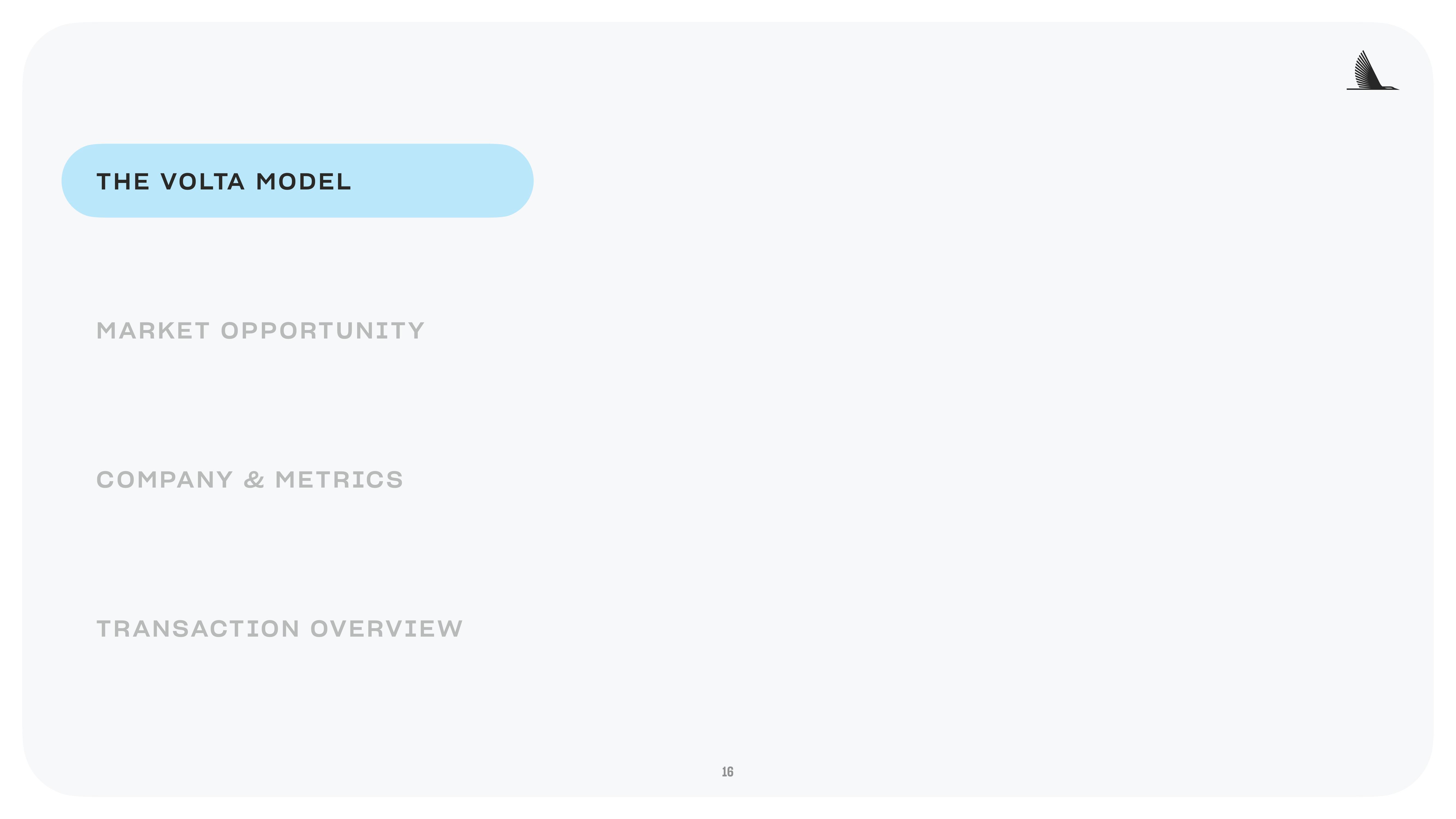 Volta SPAC Presentation Deck slide image #16