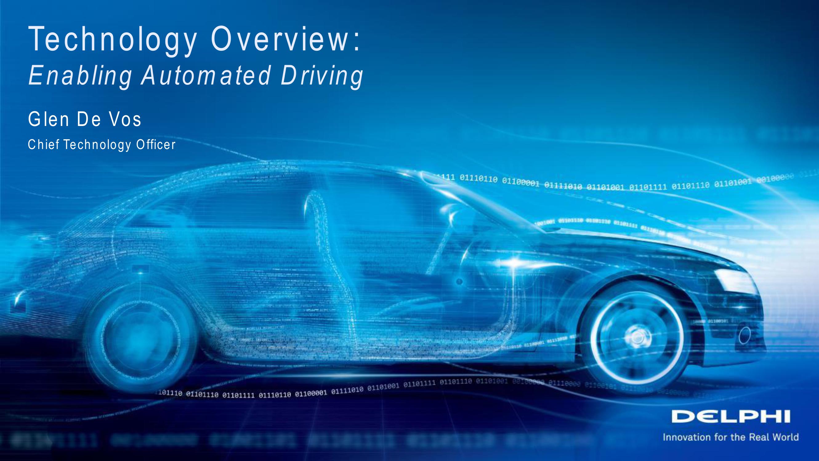 Technology Overview: Enabling Automated Driving image