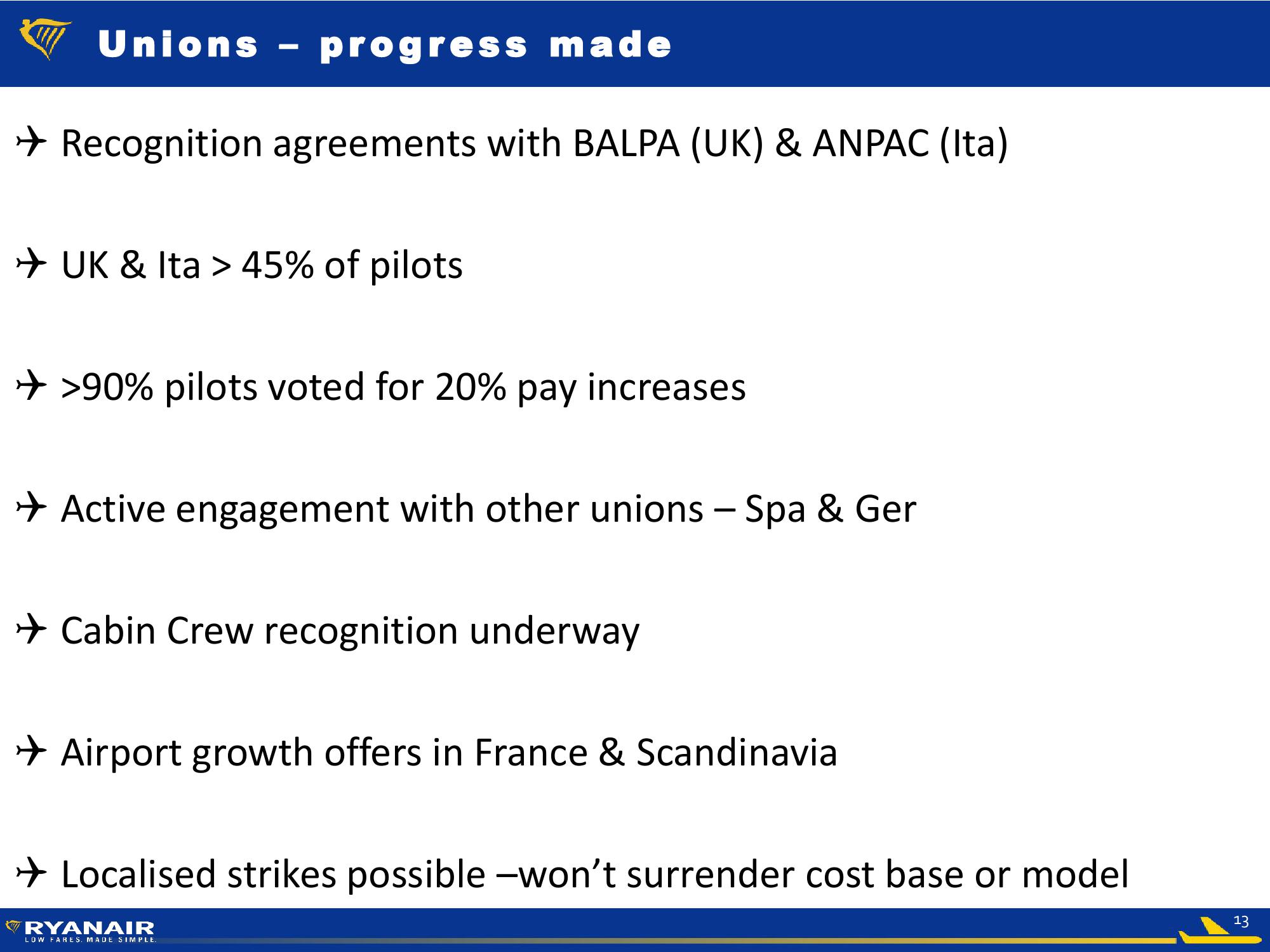 Ryanair FY Results – May 2018 slide image #13