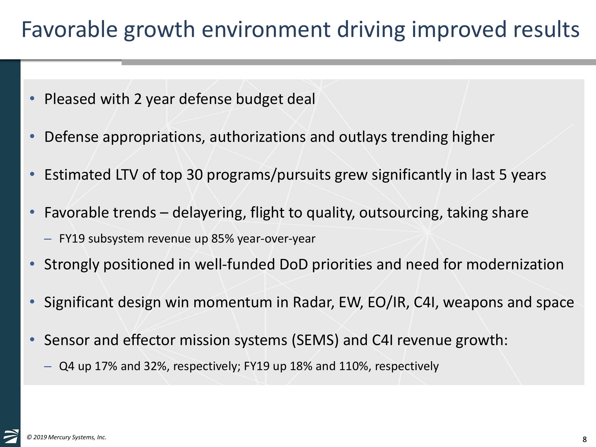 4th Quarter and Full Fiscal Year 2019 Financial Results & American Panel Corporation Acquisition Overview slide image #8