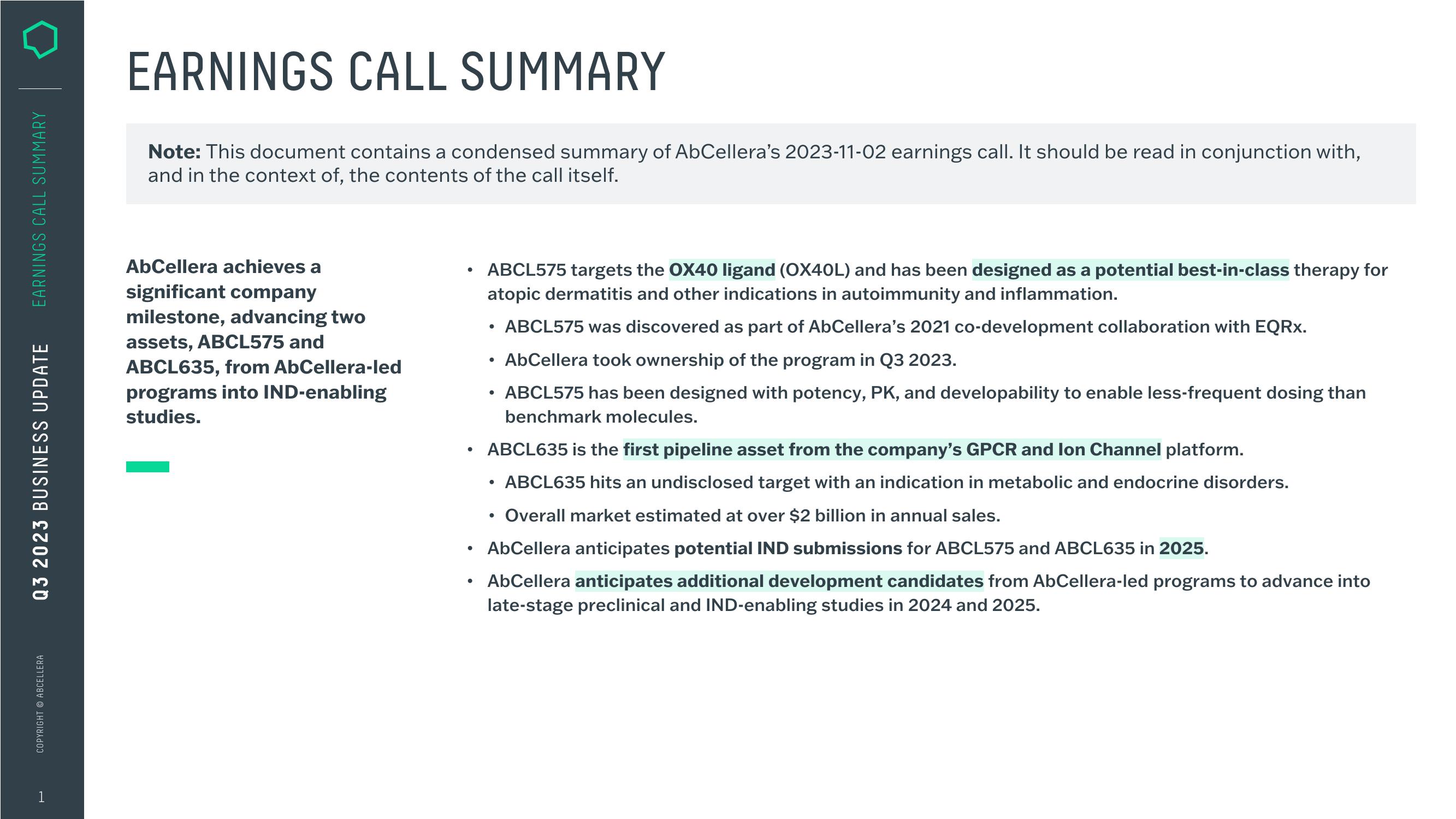 AbCellera Investor Presentation Deck slide image #15