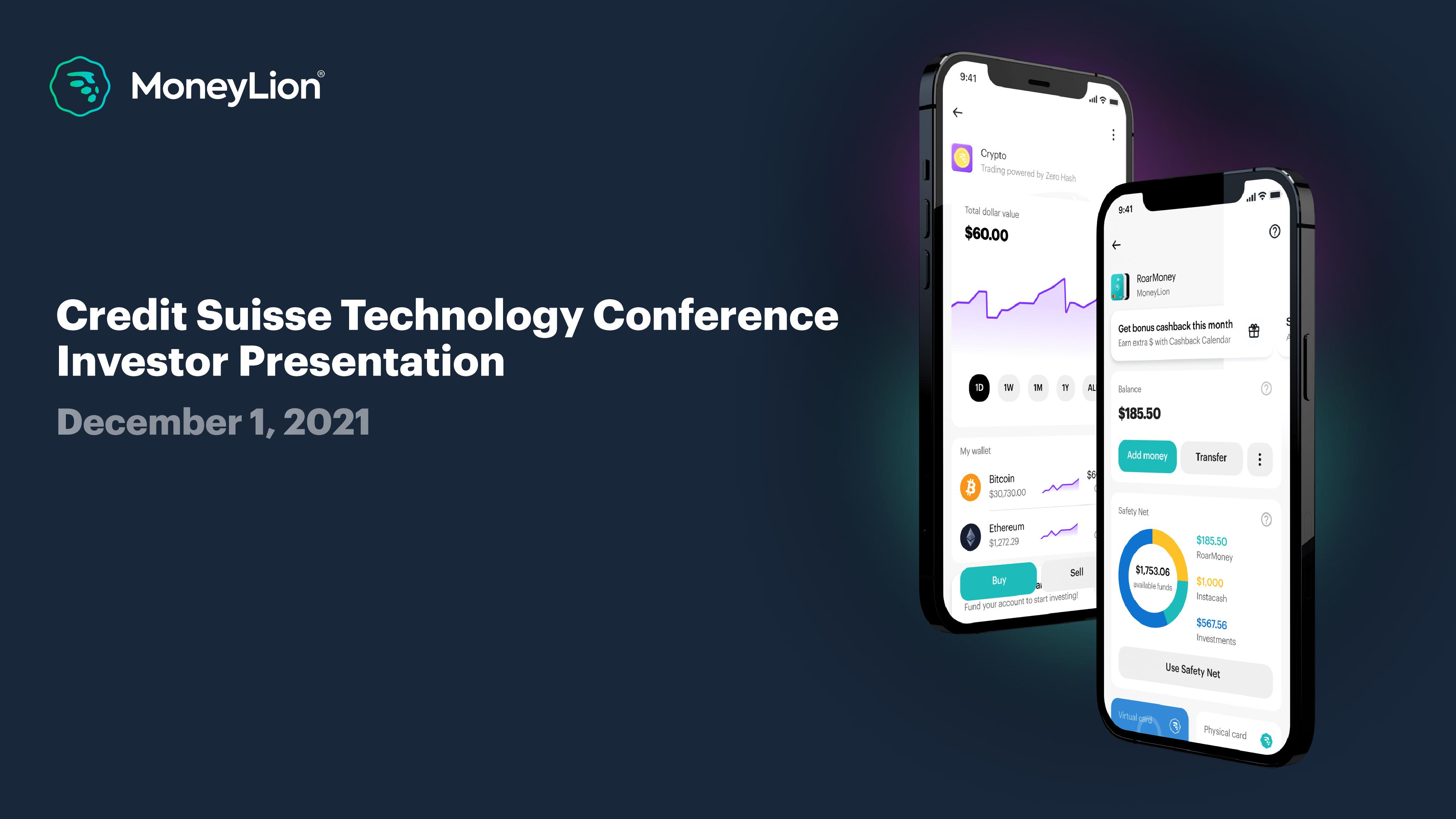 MoneyLion Investor Conference Presentation Deck image