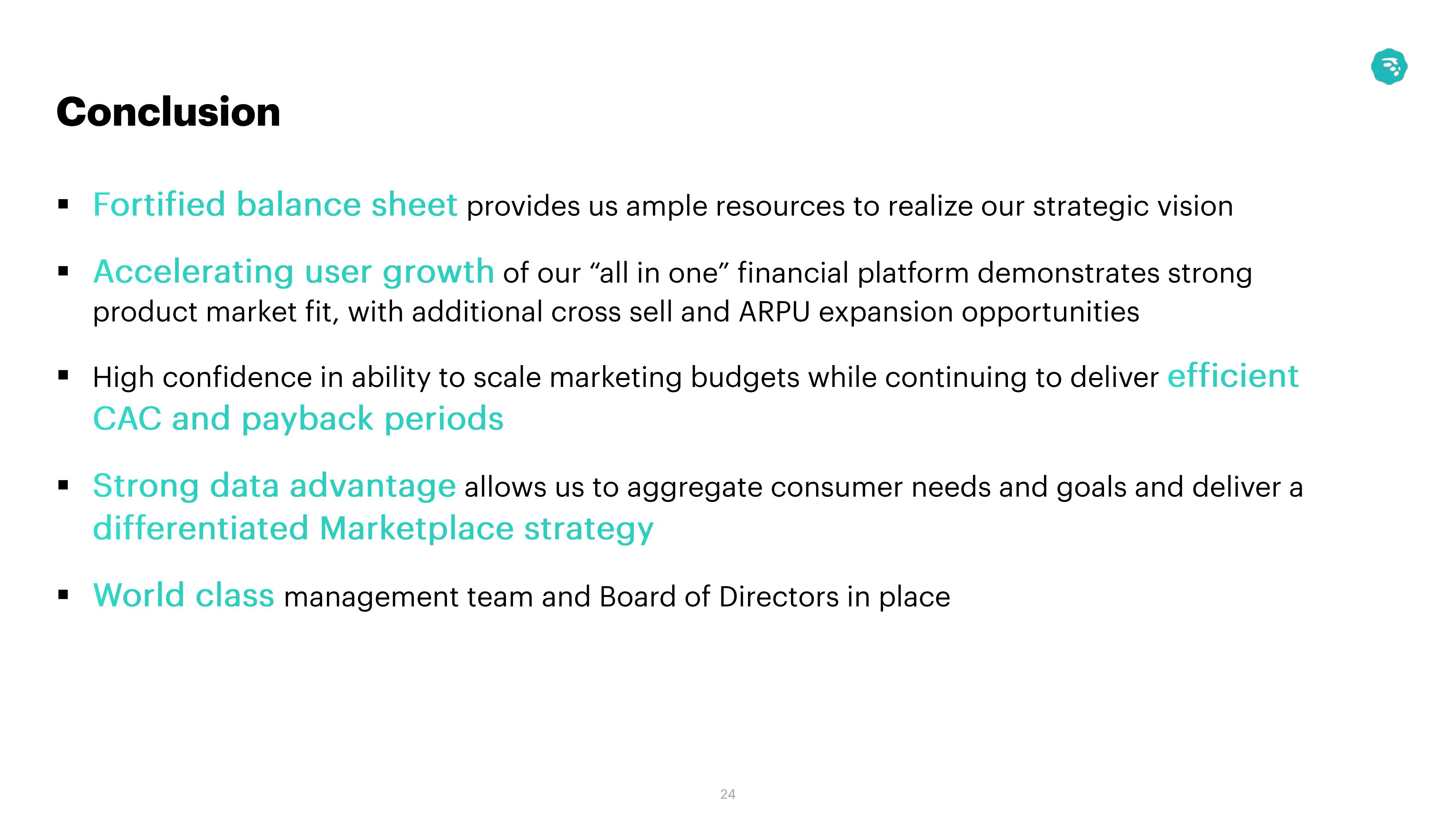 MoneyLion Investor Conference Presentation Deck slide image #24