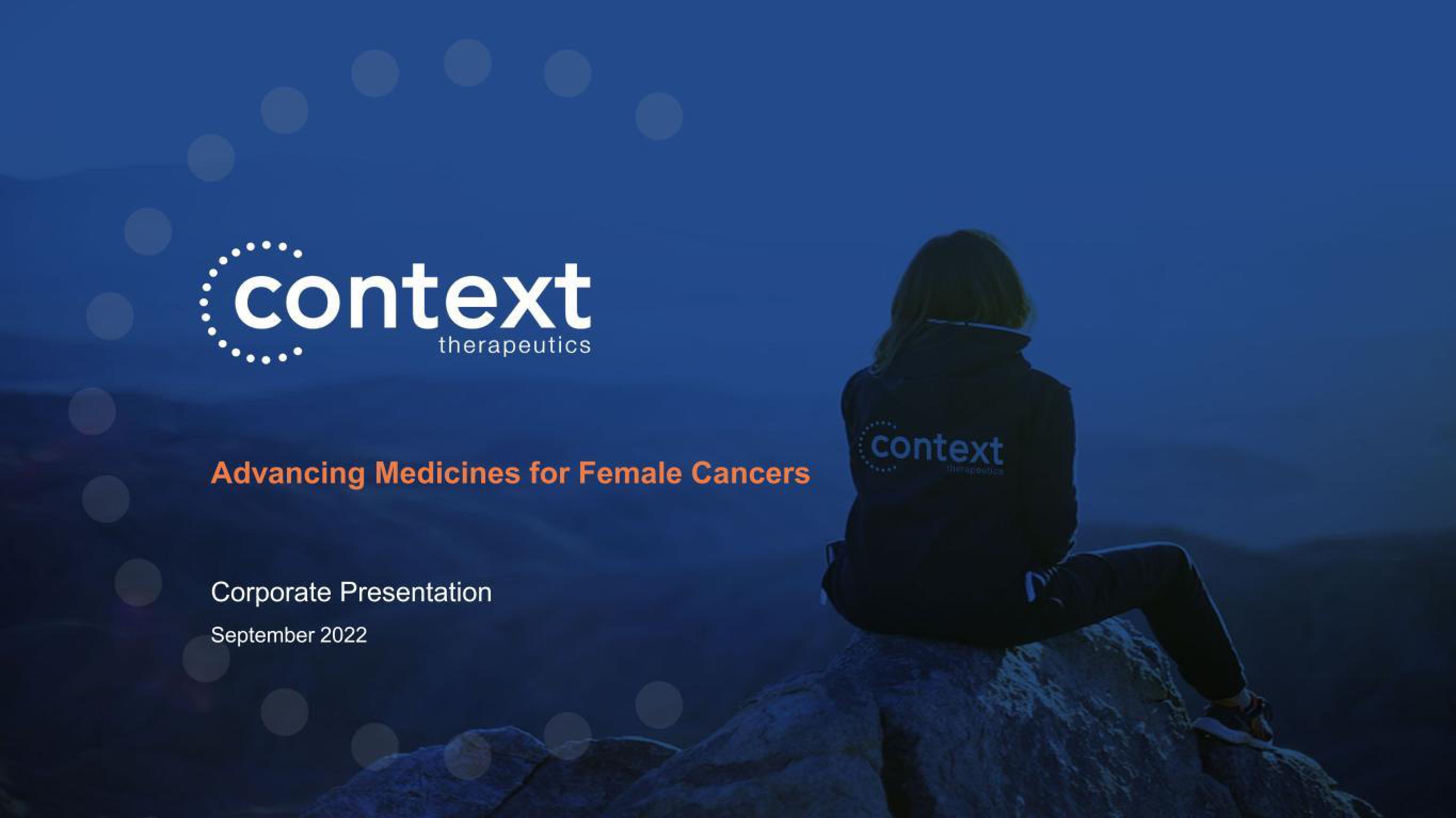 Context Therapeutics Investor Presentation Deck image