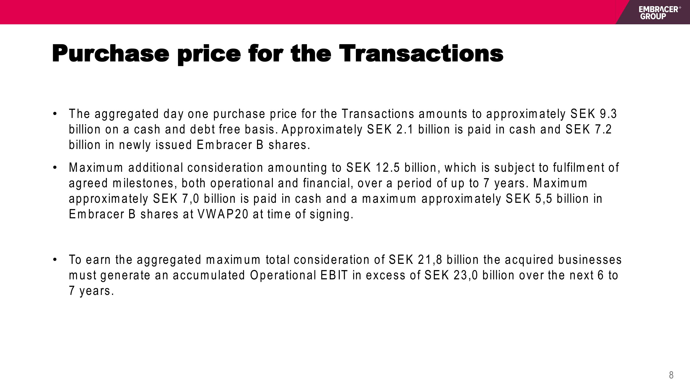 Embracer Group Mergers and Acquisitions Presentation Deck slide image #8