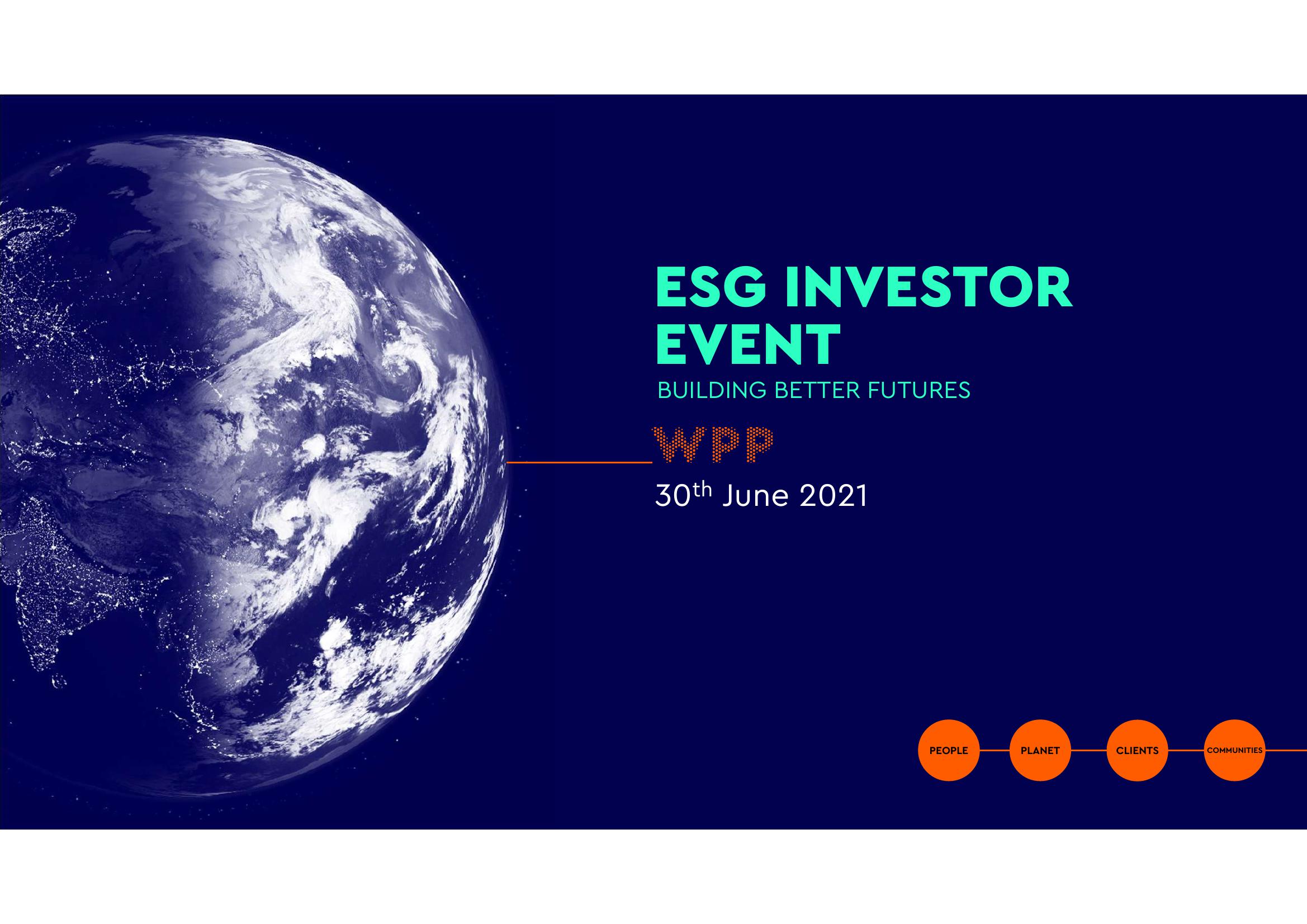 WPP ESG Presentation Deck image