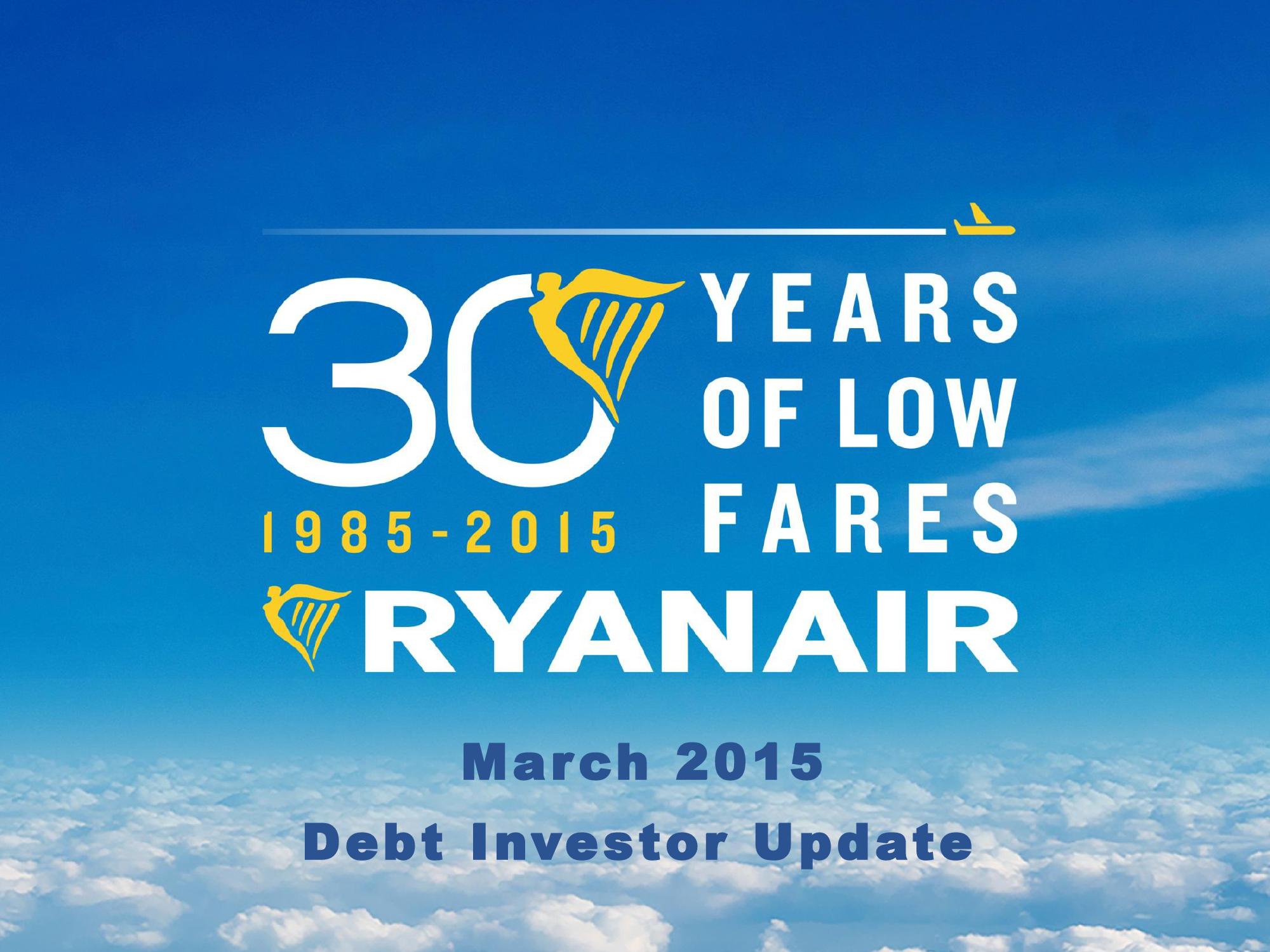 Ryanair Debt Investor Update image