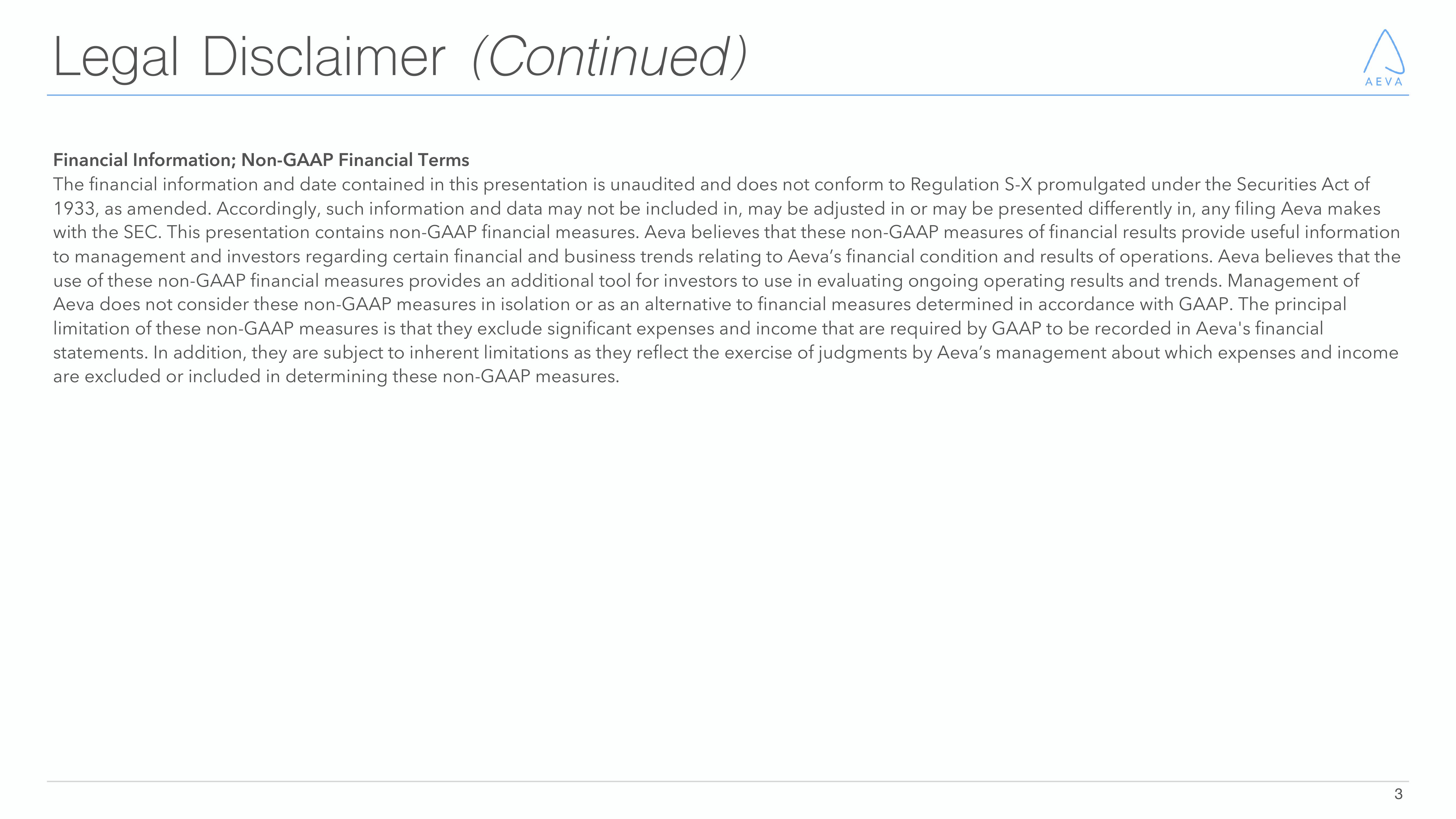 Aeva Results Presentation Deck slide image #3