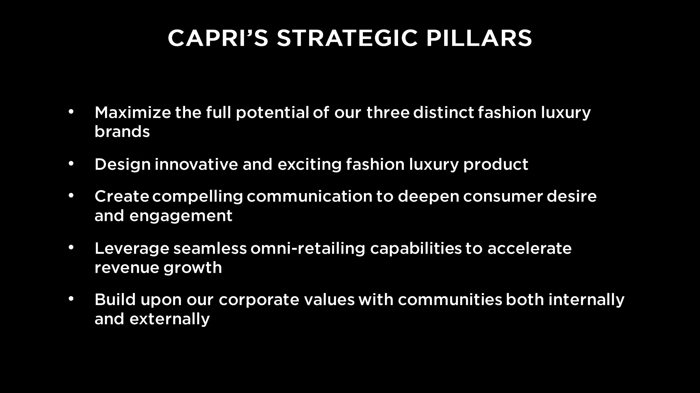 Capri Holdings Investor Day Presentation Deck slide image #4