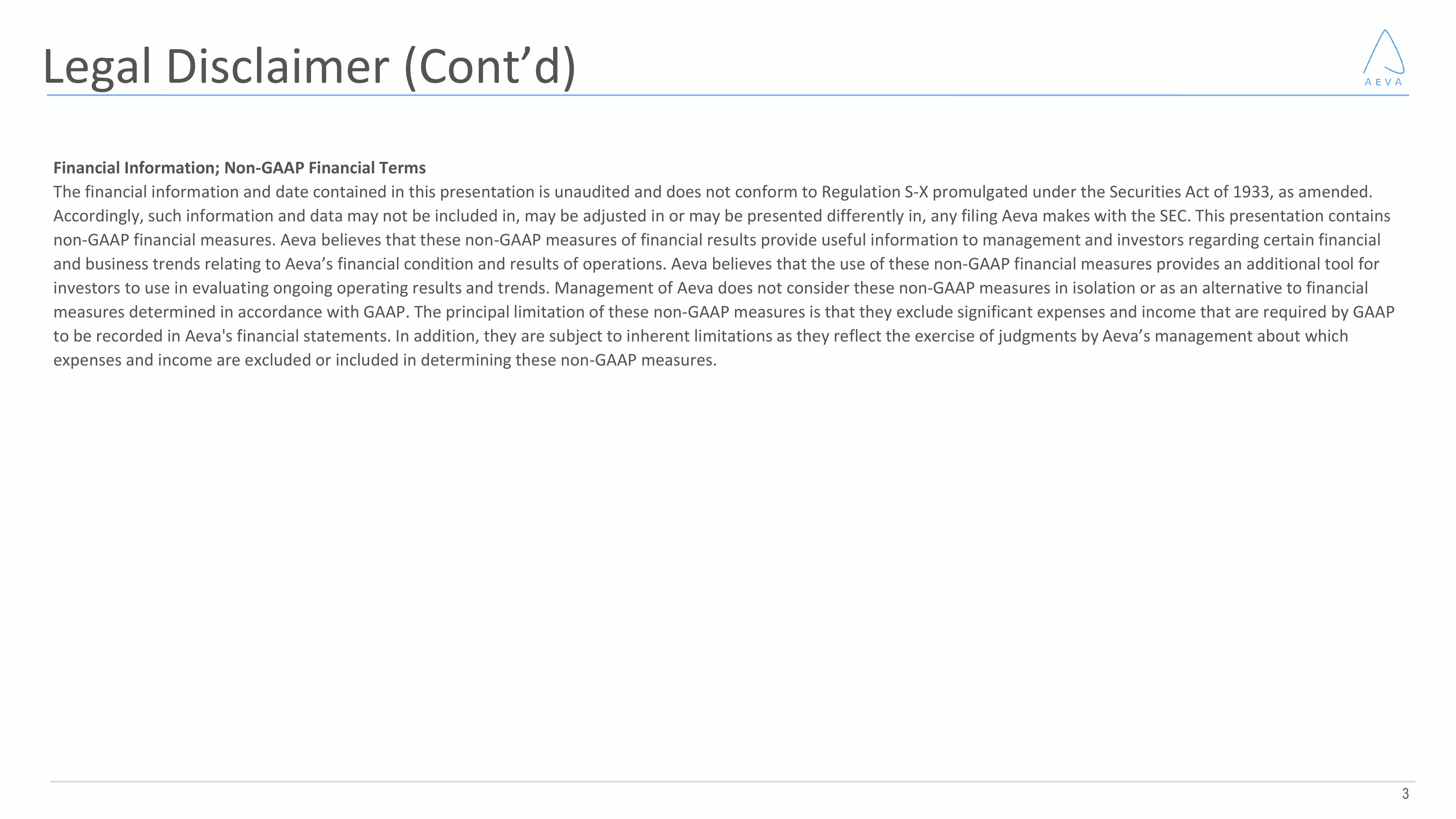 Aeva Results Presentation Deck slide image #3