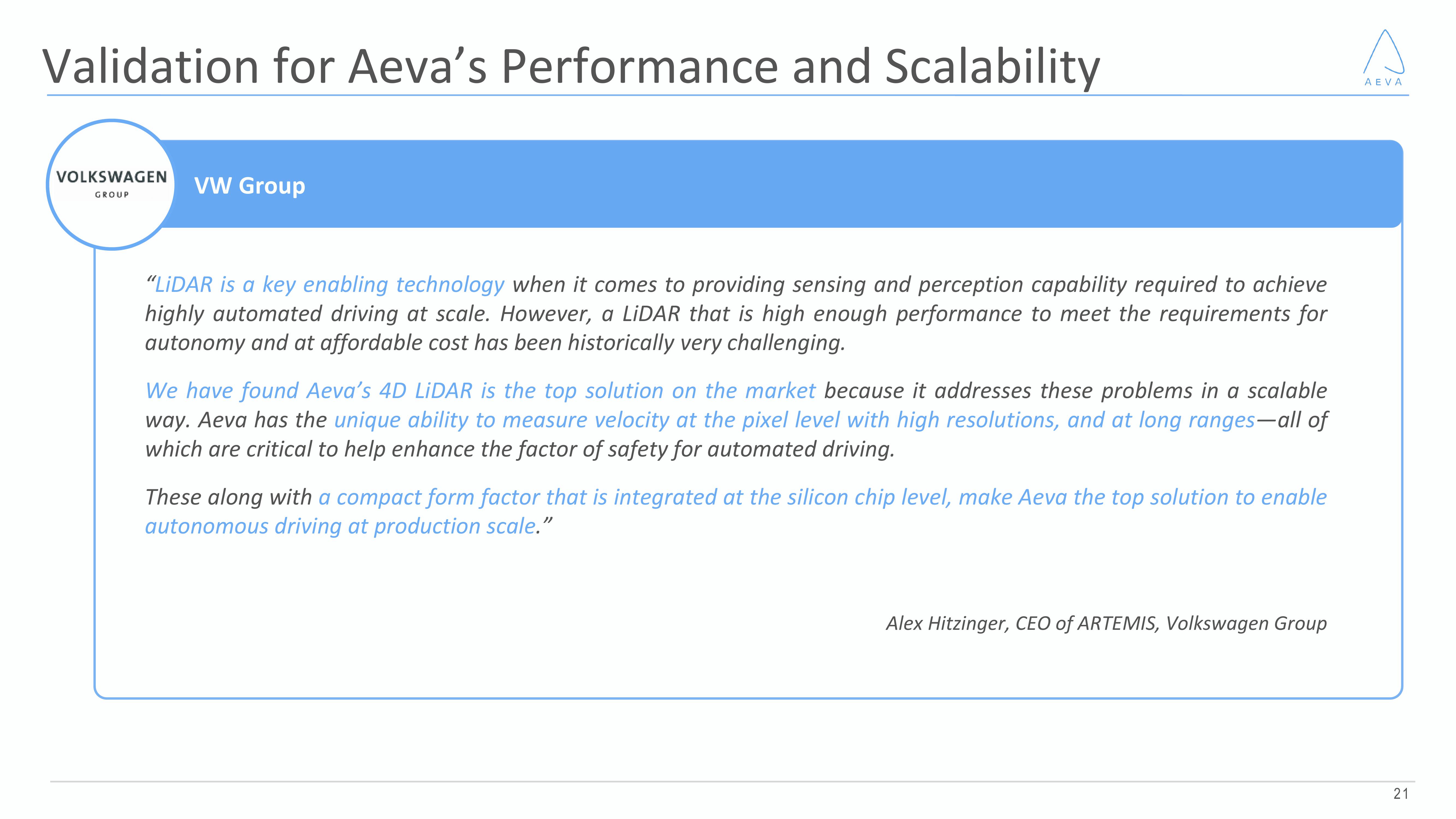 Aeva Results Presentation Deck slide image #21