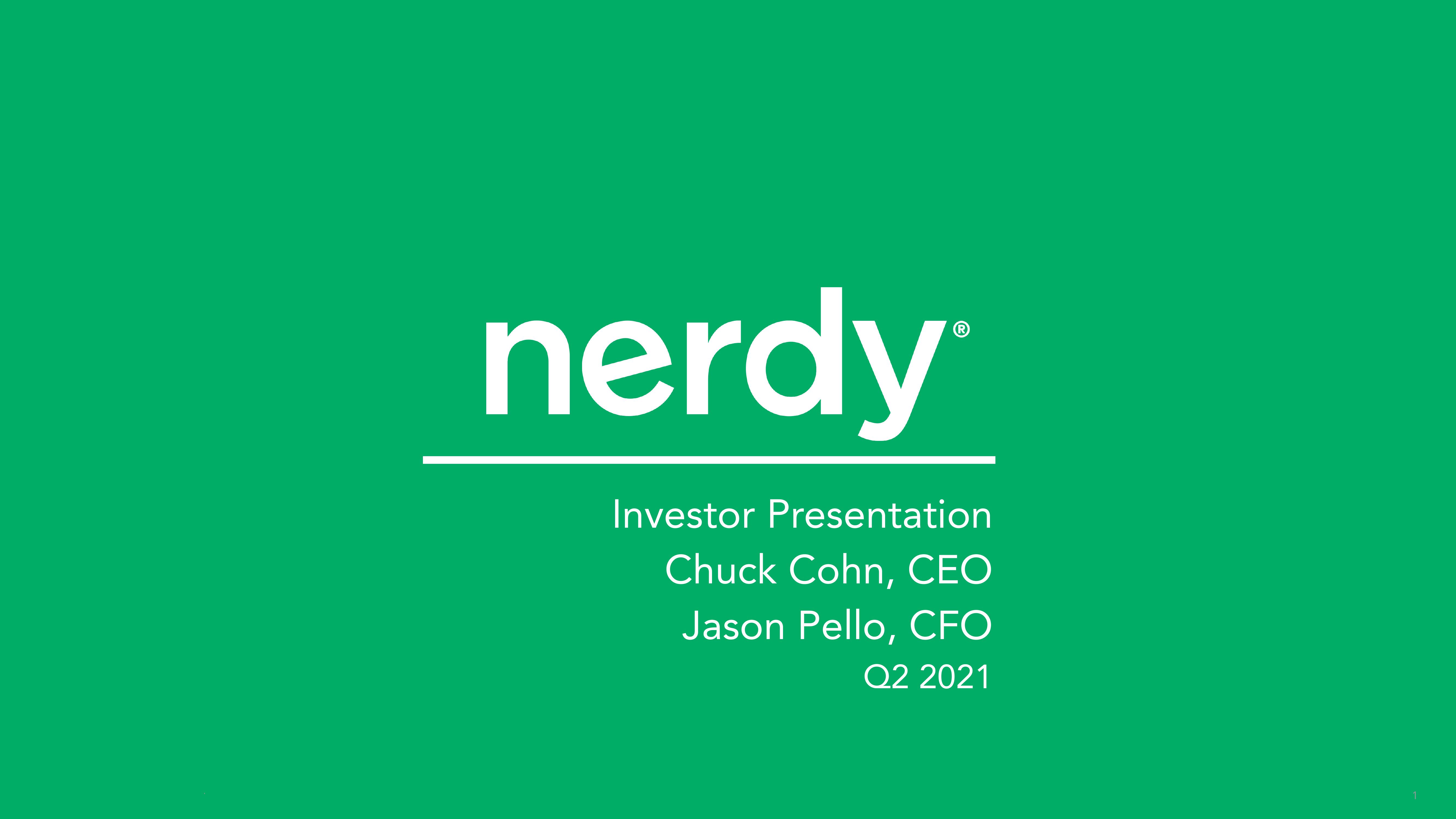 Nerdy Investor Presentation Deck image