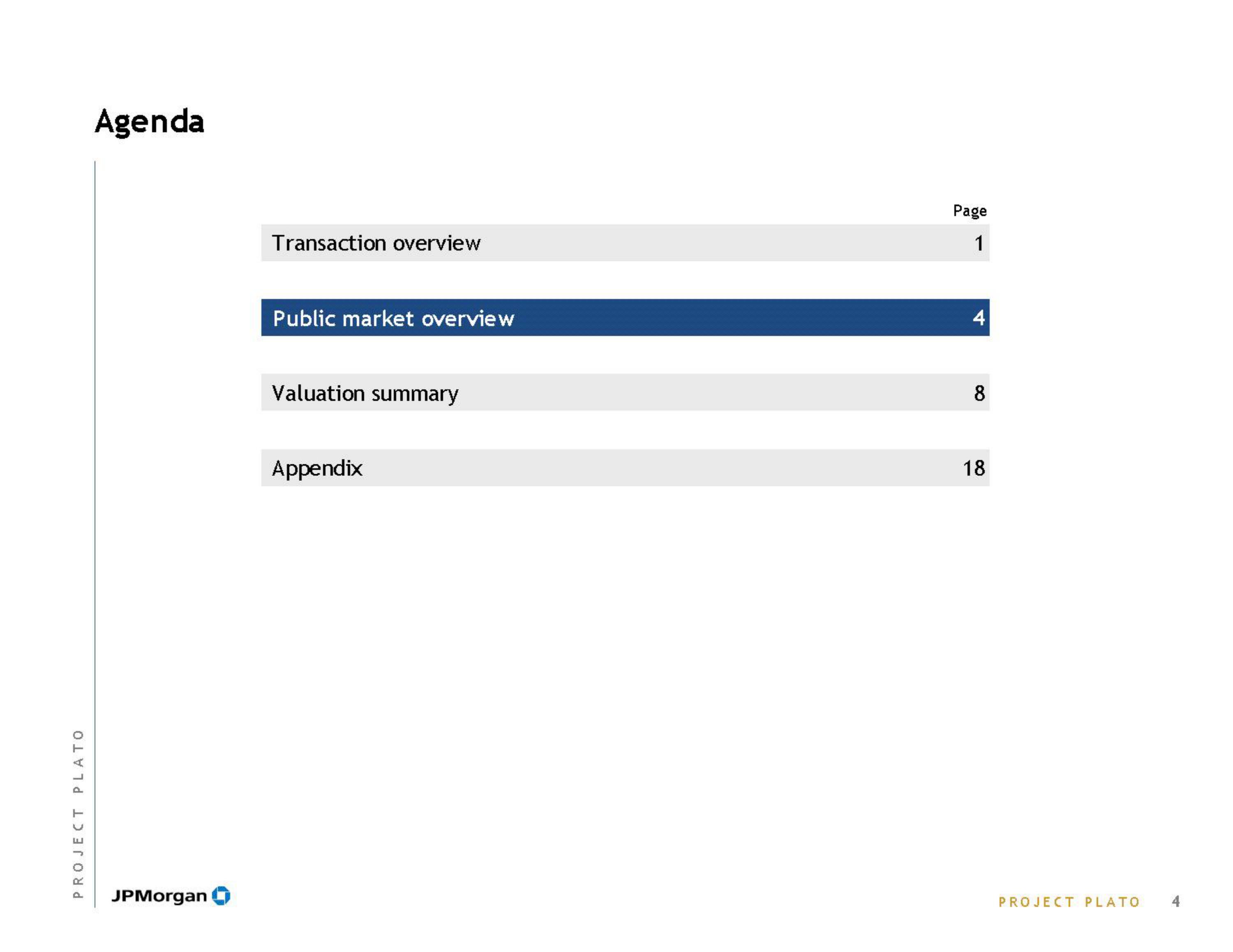 J.P.Morgan Investment Banking Pitch Book slide image #6