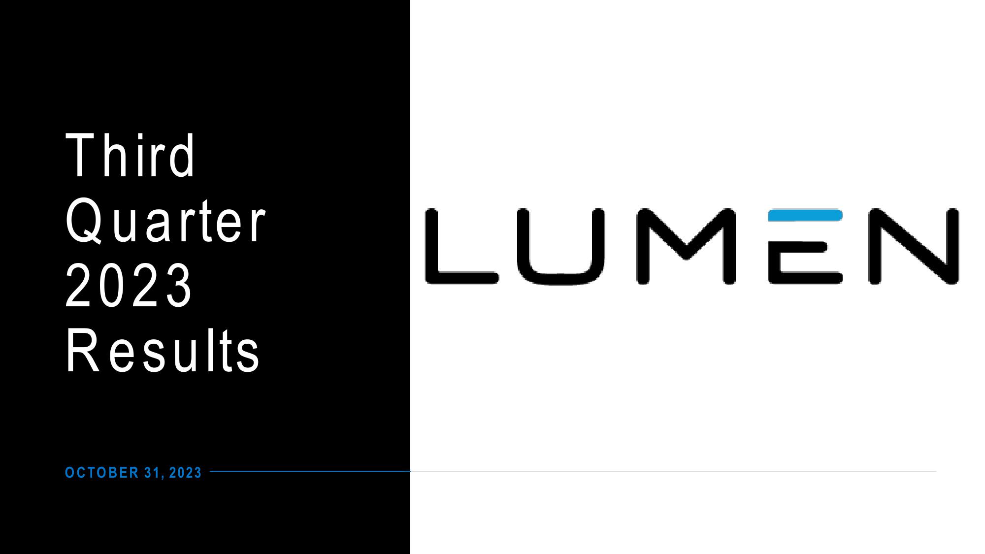 Lumen Results Presentation Deck image