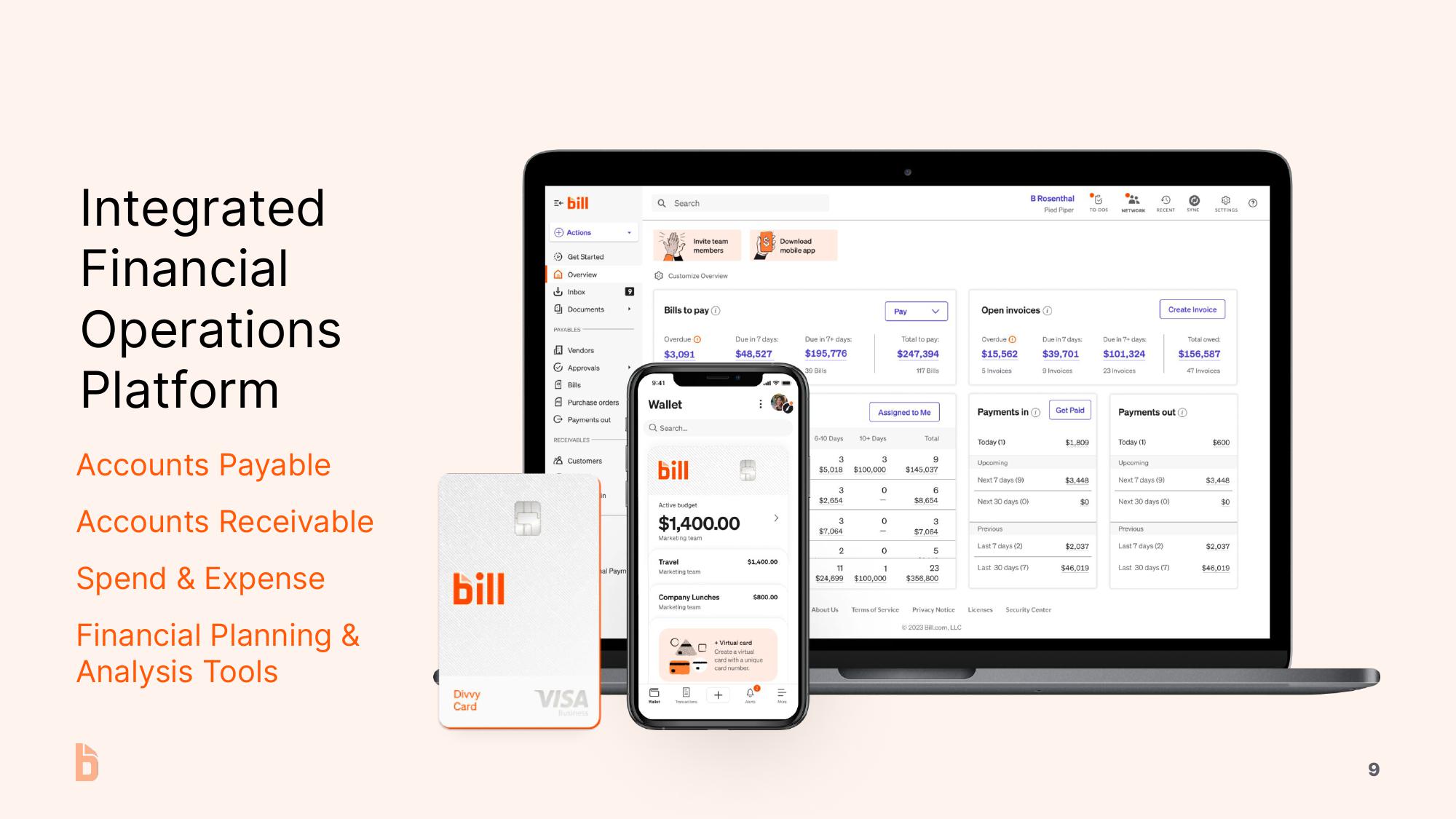 Bill.com Investor Presentation Deck slide image #9