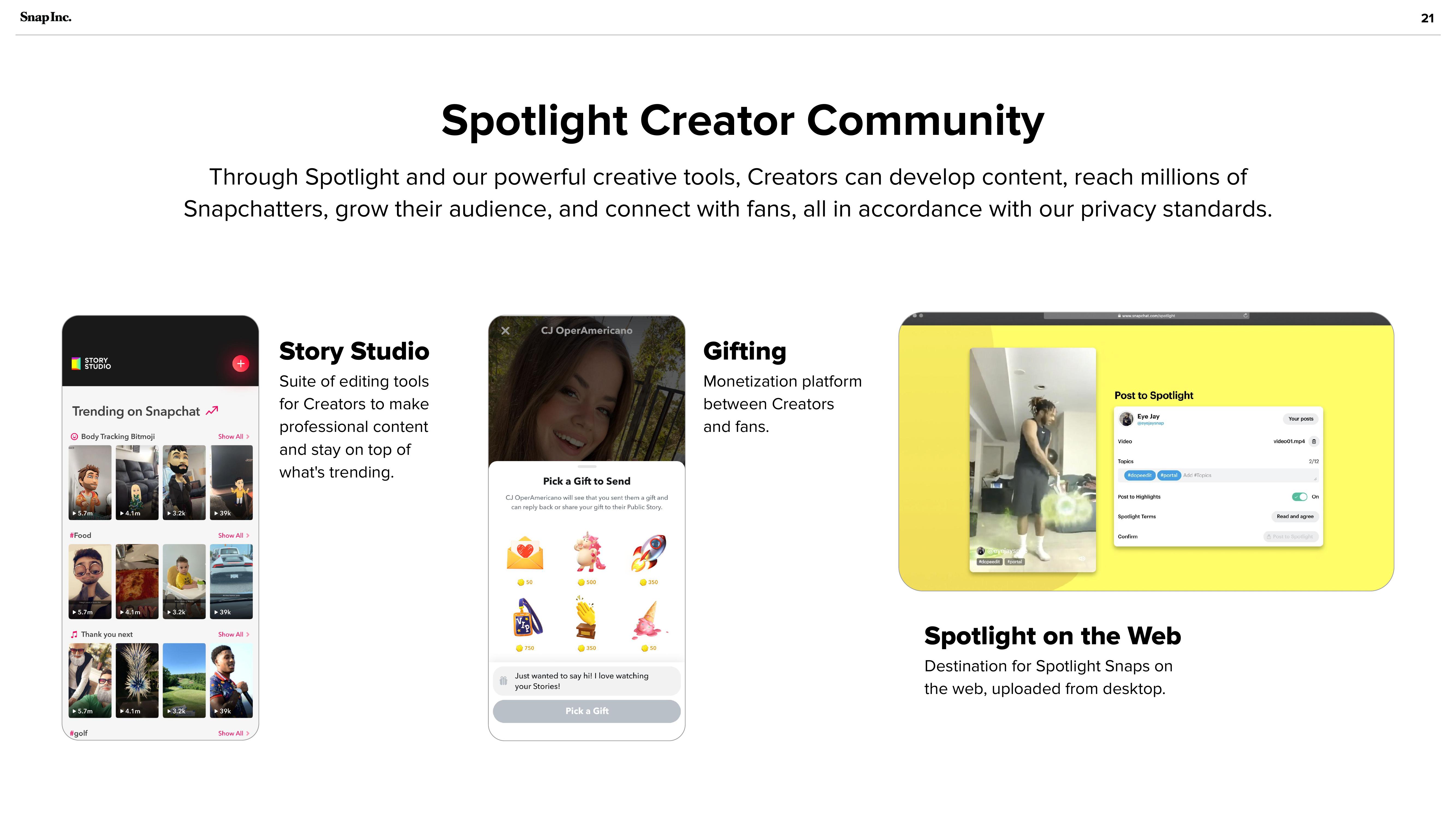 Snap Inc Investor Presentation Deck slide image #21