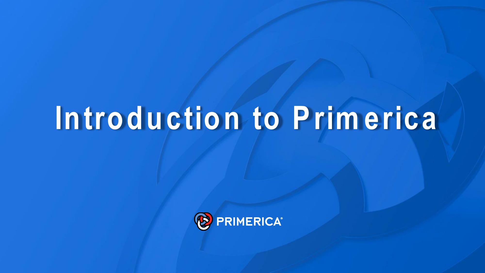 Introduction to Primerica image