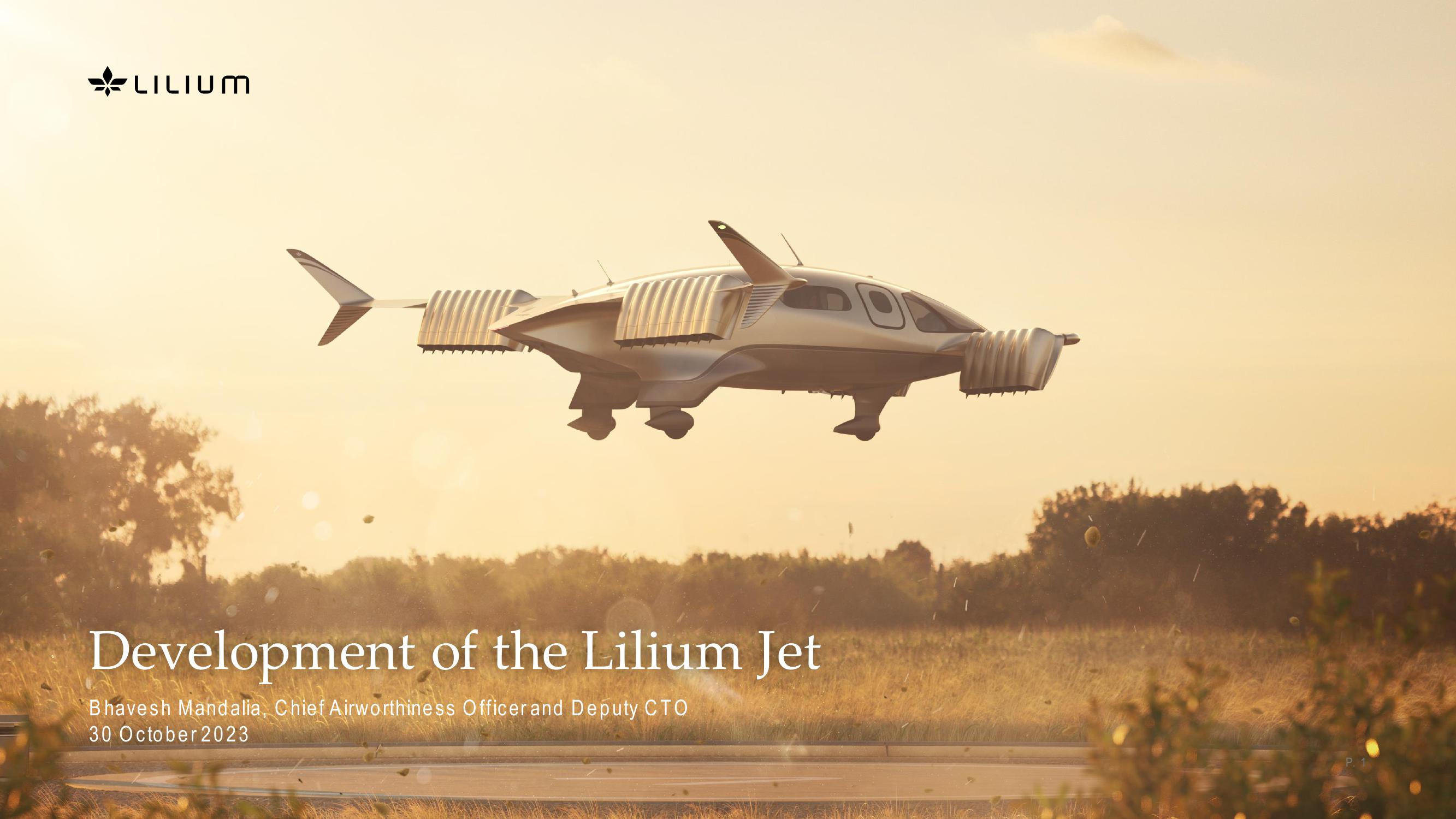 Development of the Lilium Jet image