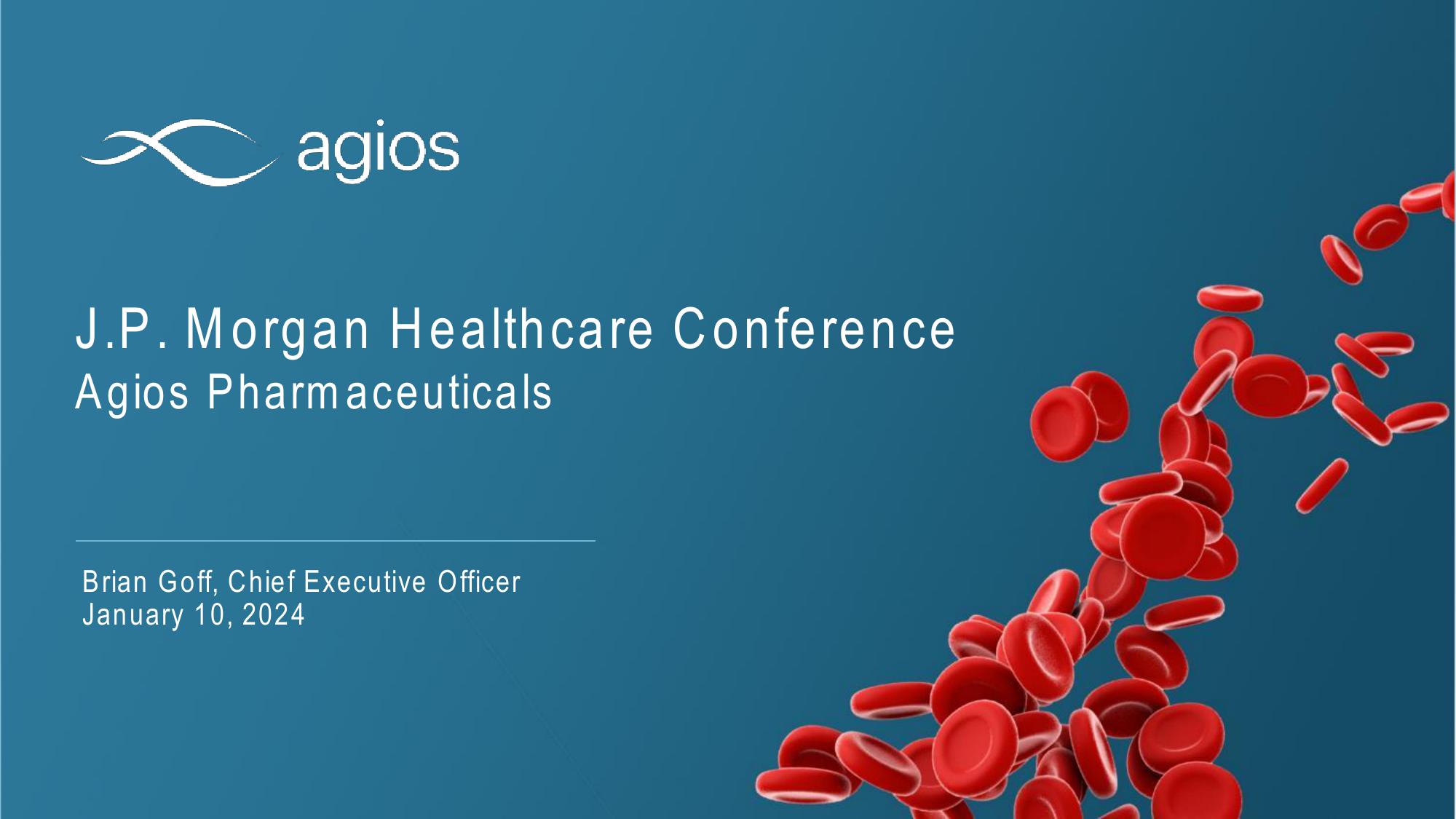 J.P. Morgan Healthcare Conference Agios Pharmaceuticals image