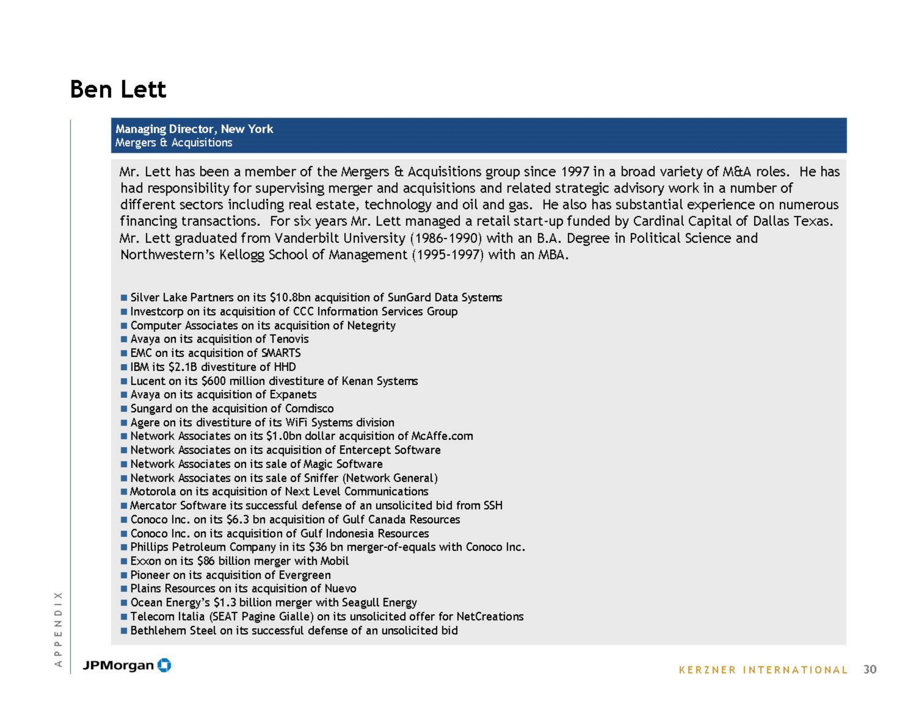 J.P.Morgan Investment Banking Pitch Book slide image #32