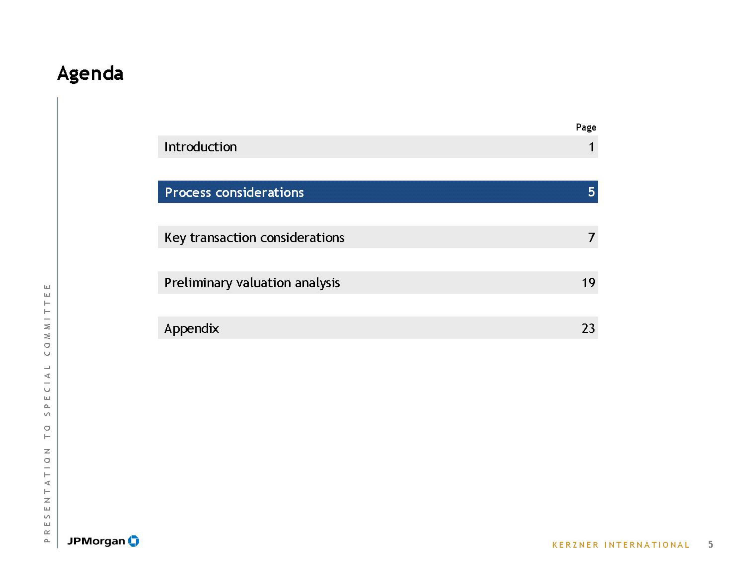 J.P.Morgan Investment Banking Pitch Book slide image #7