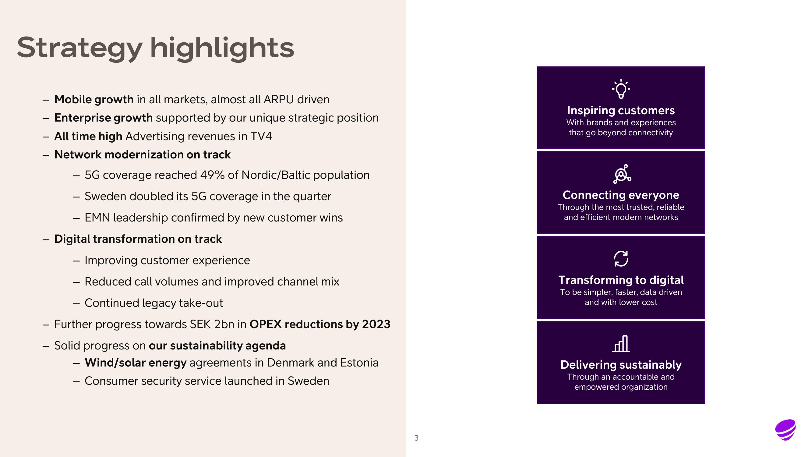 Telia Company Results Presentation Deck slide image #3