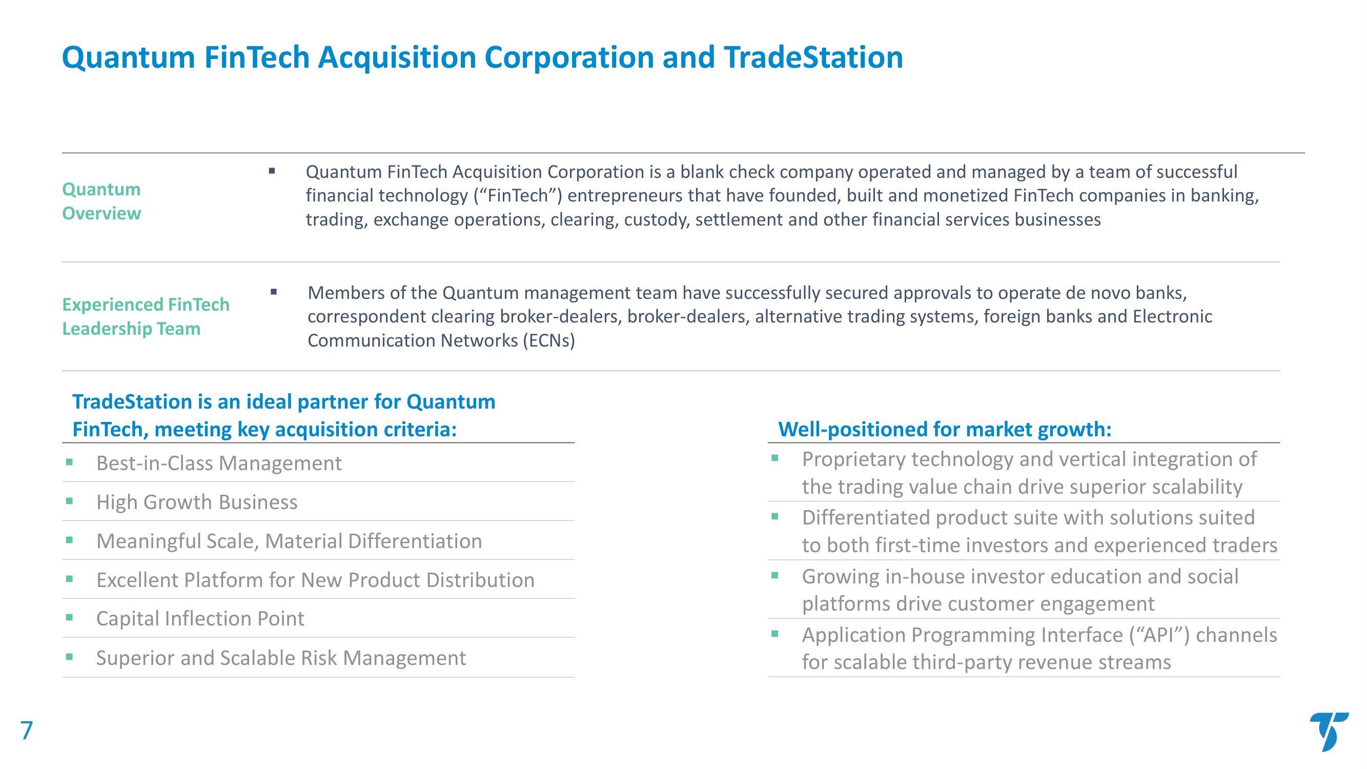 TradeStation SPAC Presentation Deck slide image #8