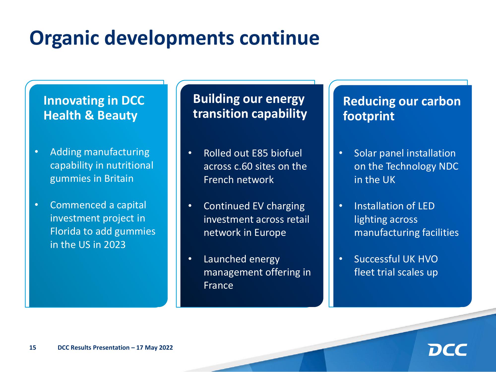 DCC Results Presentation Deck slide image #16