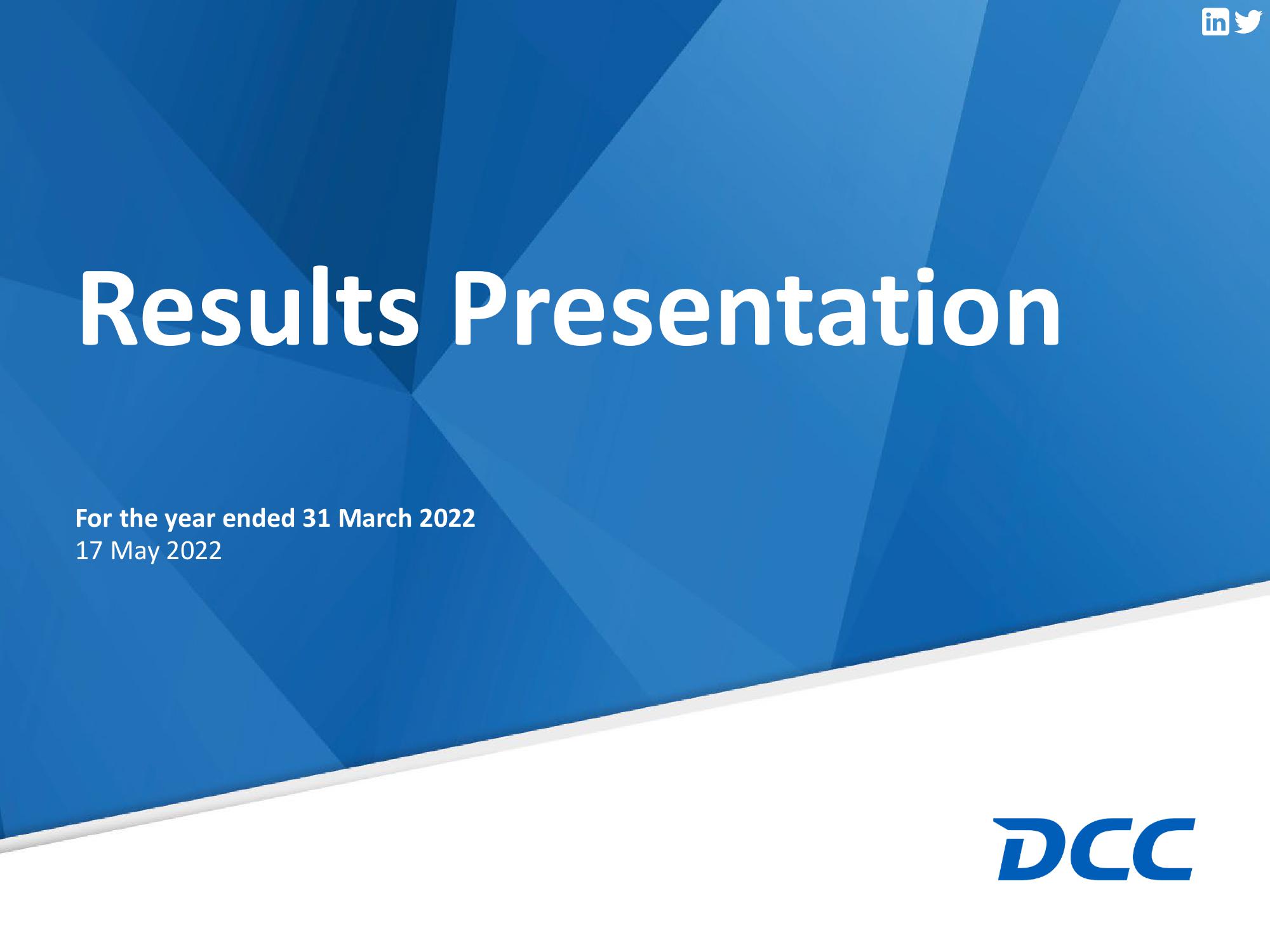 DCC Results Presentation Deck image