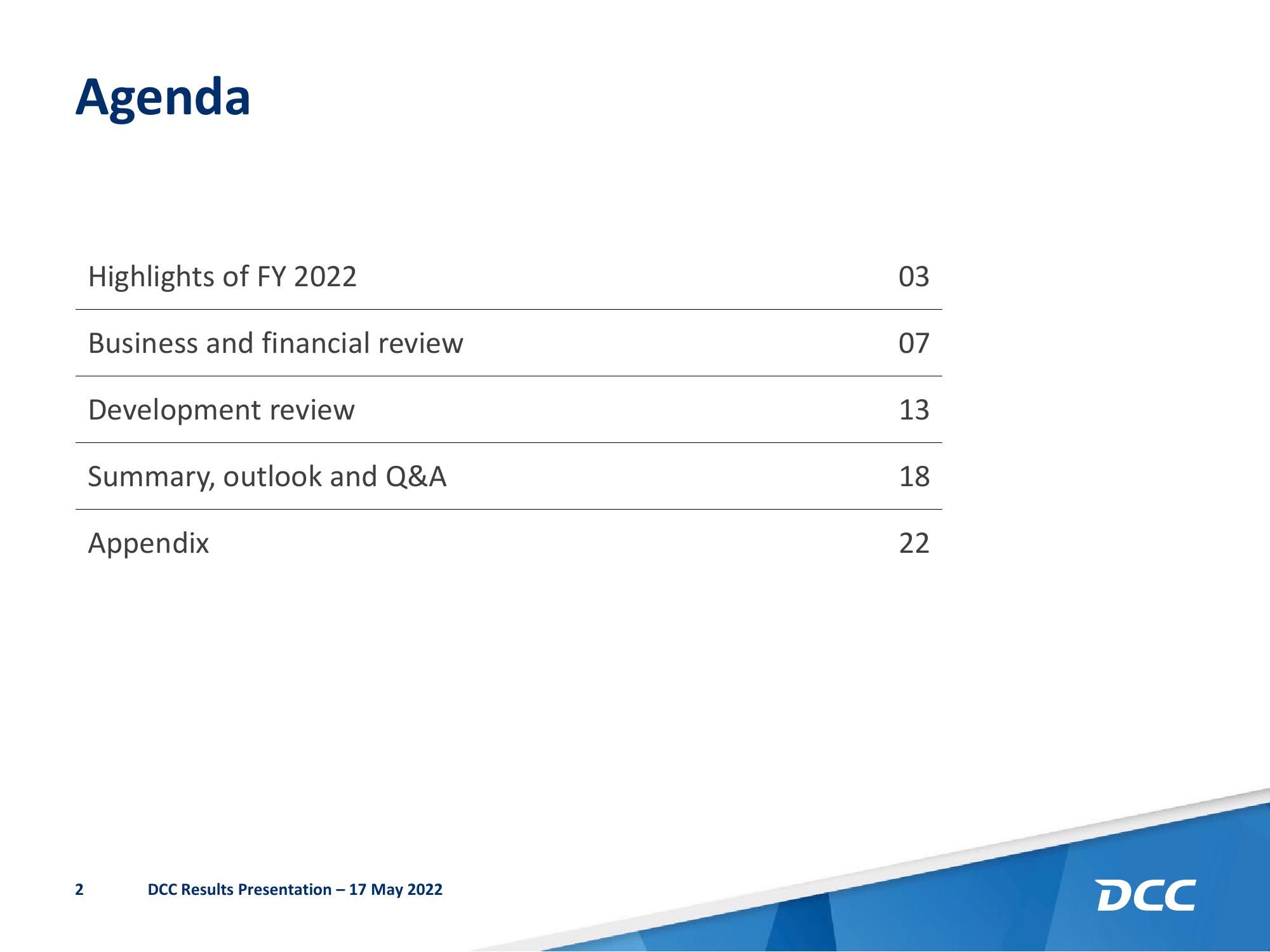 DCC Results Presentation Deck slide image #3