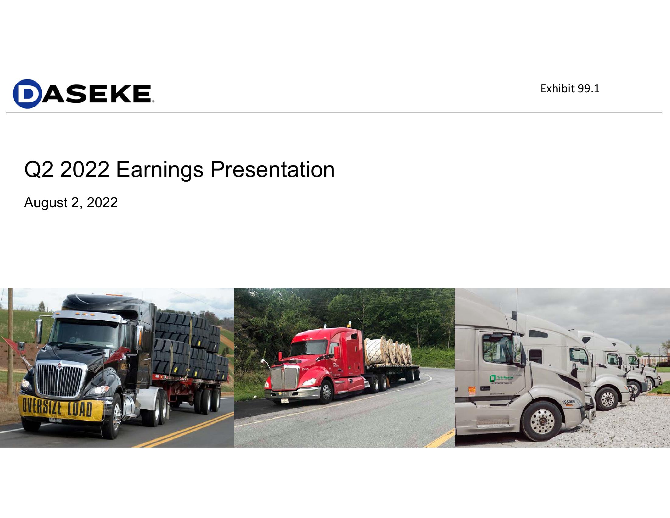 Daseke Q2 2022 Earnings Presentation image