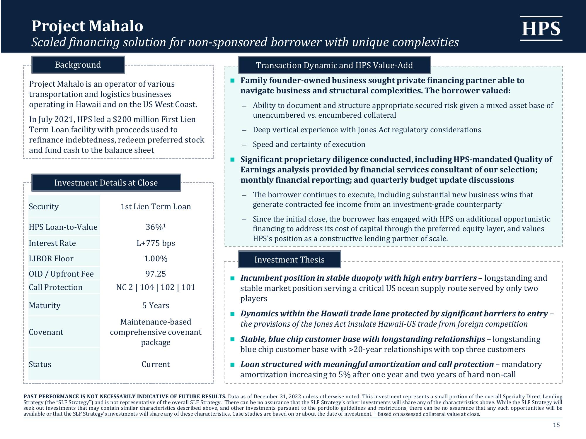 HPS Specialty Loan Fund VI slide image #15