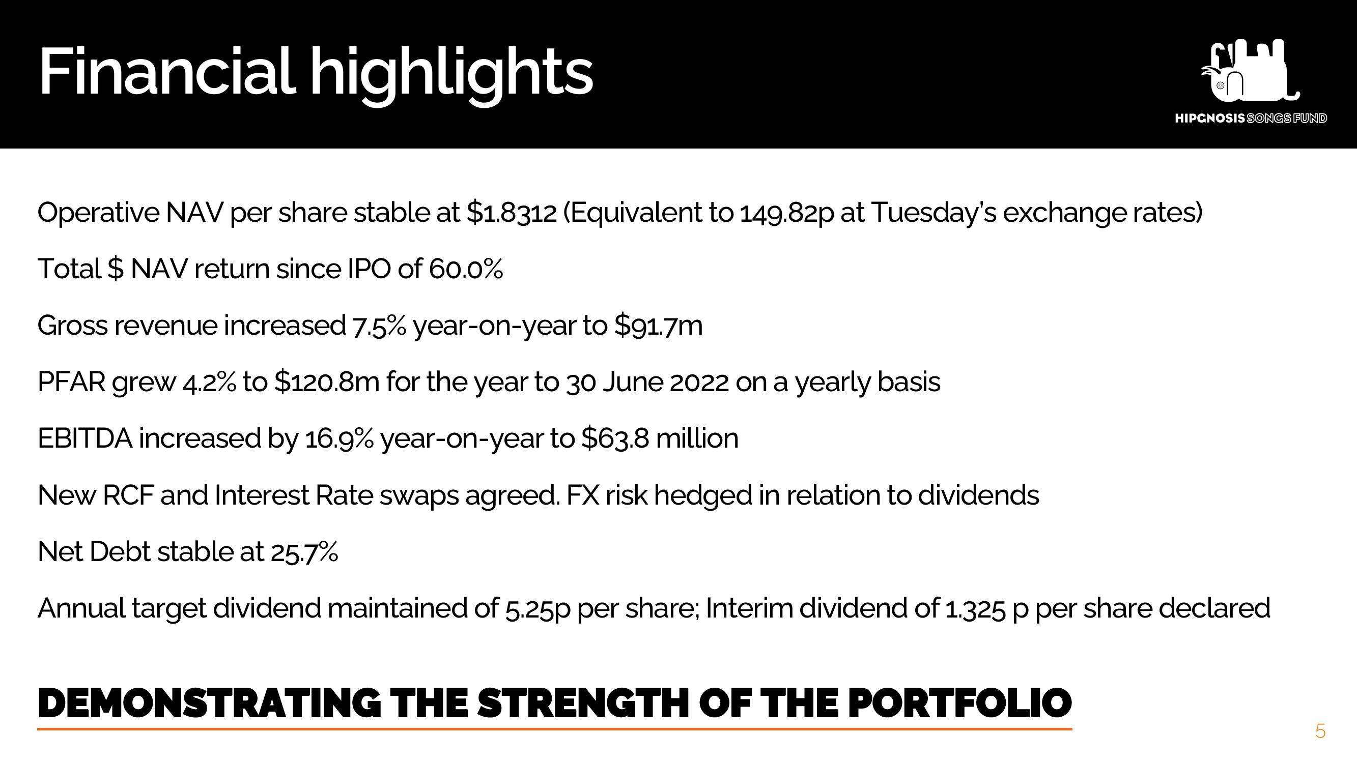 Hipgnosis Songs Fund Results Presentation Deck slide image #6