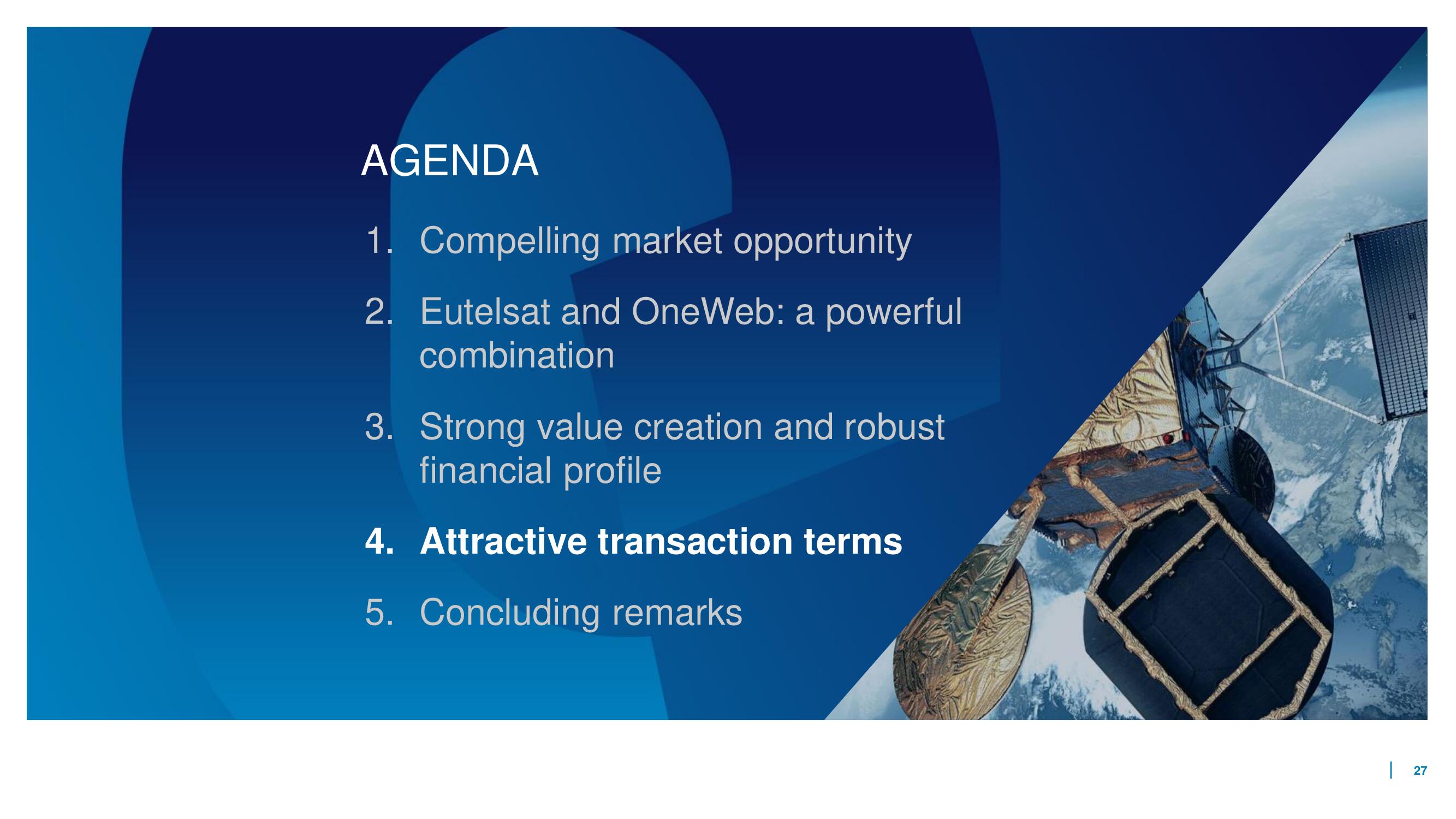 Eutelsat Mergers and Acquisitions Presentation Deck slide image #27