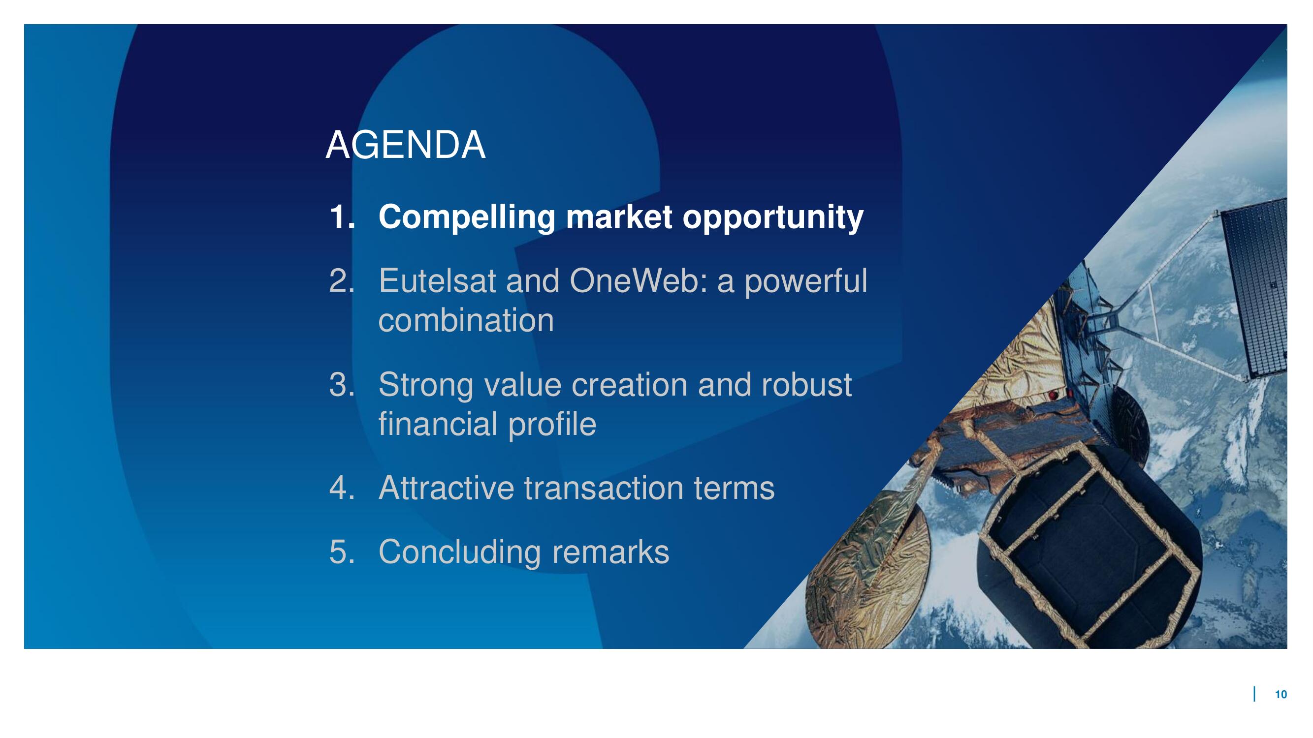 Eutelsat Mergers and Acquisitions Presentation Deck slide image #10