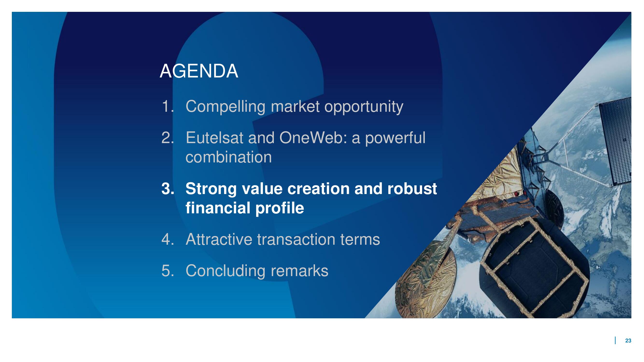 Eutelsat Mergers and Acquisitions Presentation Deck slide image #23