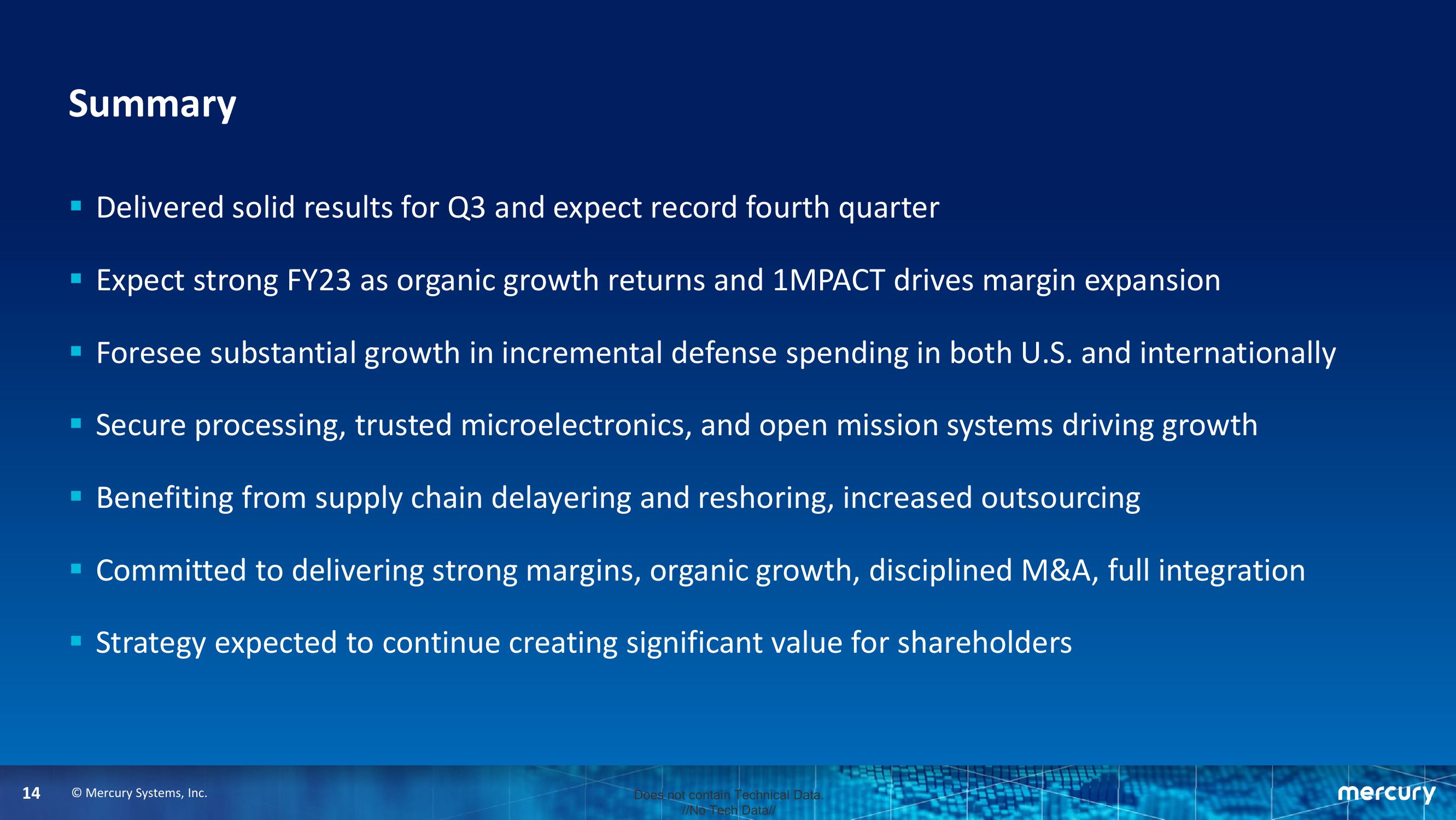 Third Quarter Fiscal Year 2022 Financial Results slide image #14