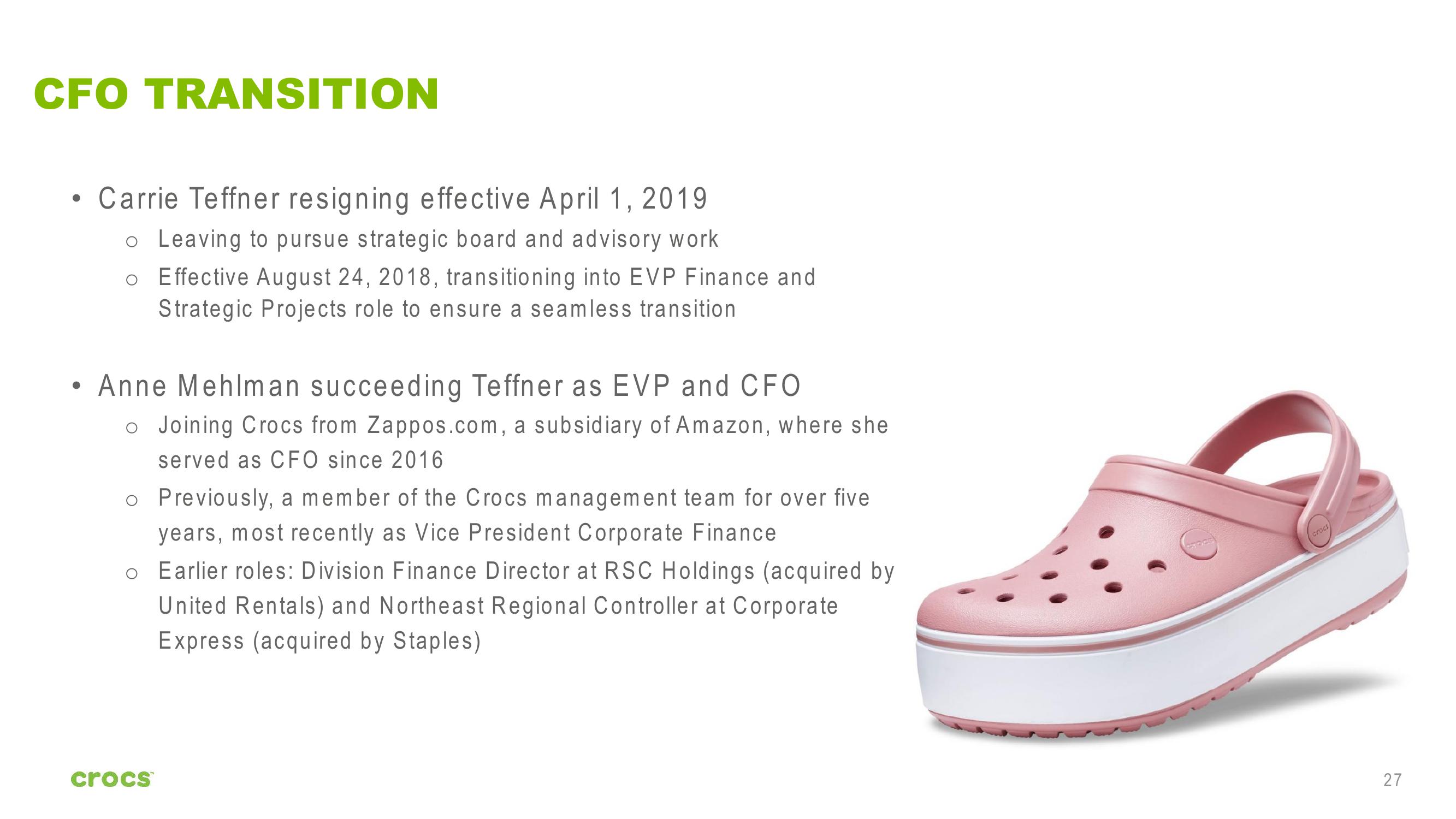 Crocs Investor Presentation slide image #27