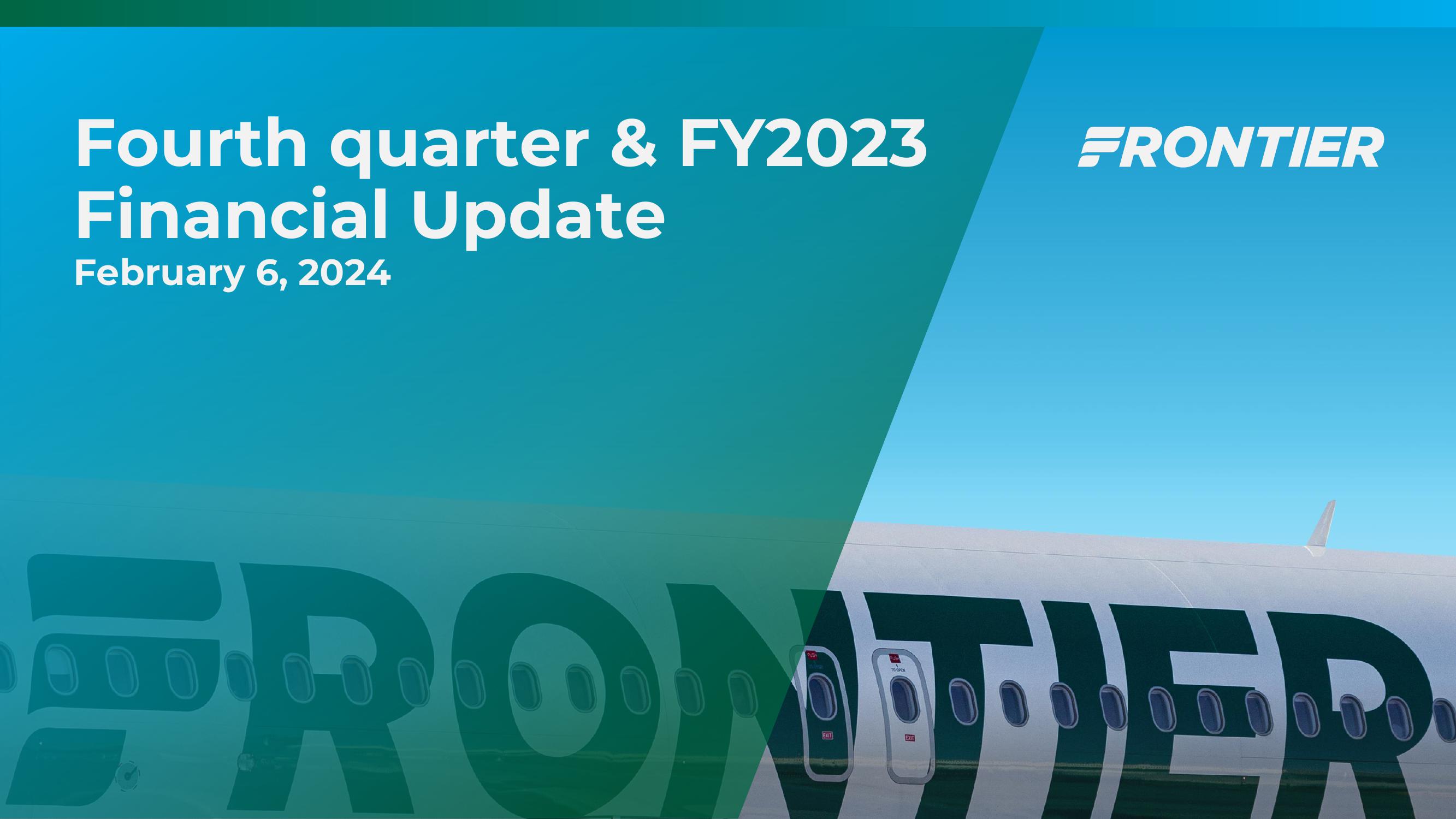 Fourth quarter & FY2023 Financial Update image