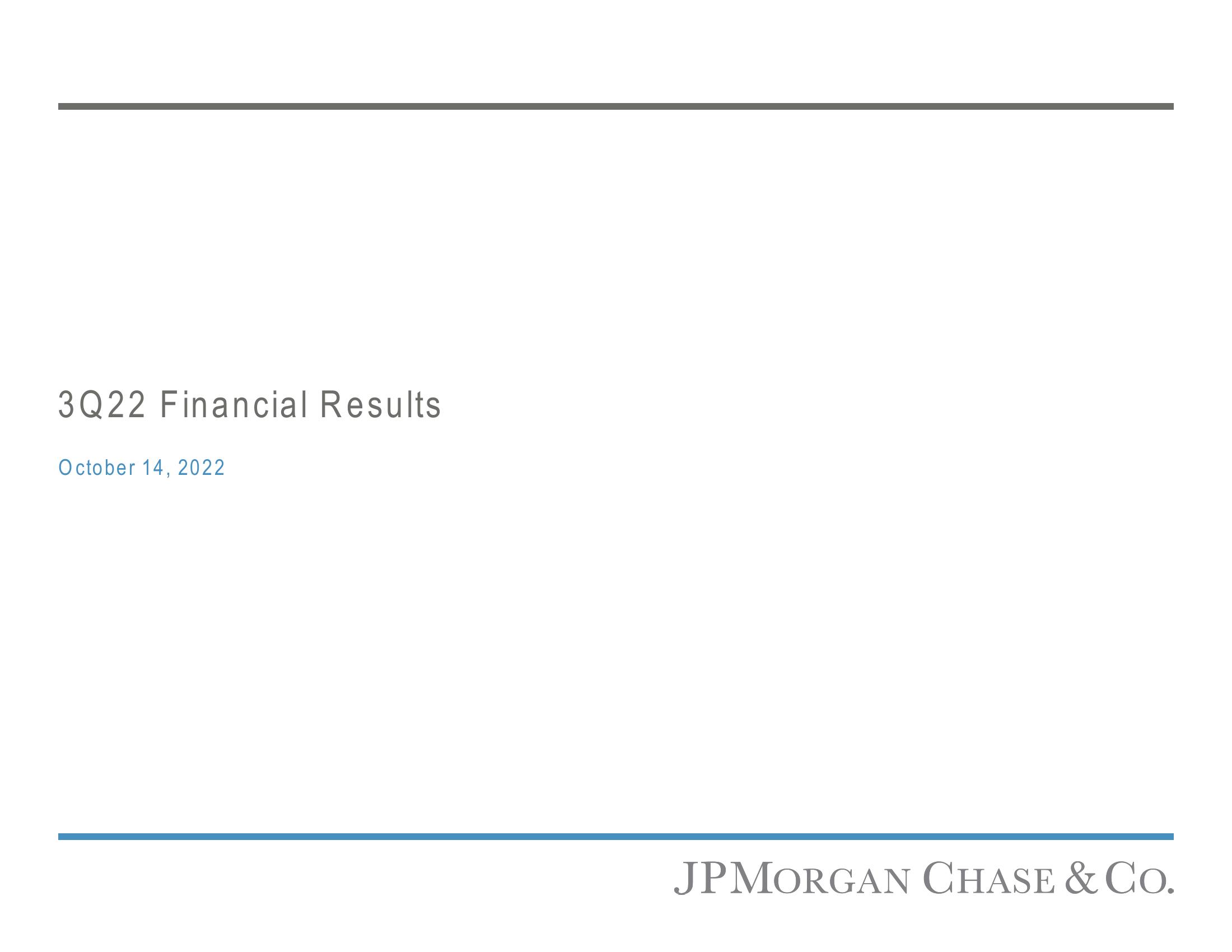 J.P.Morgan Results Presentation Deck image