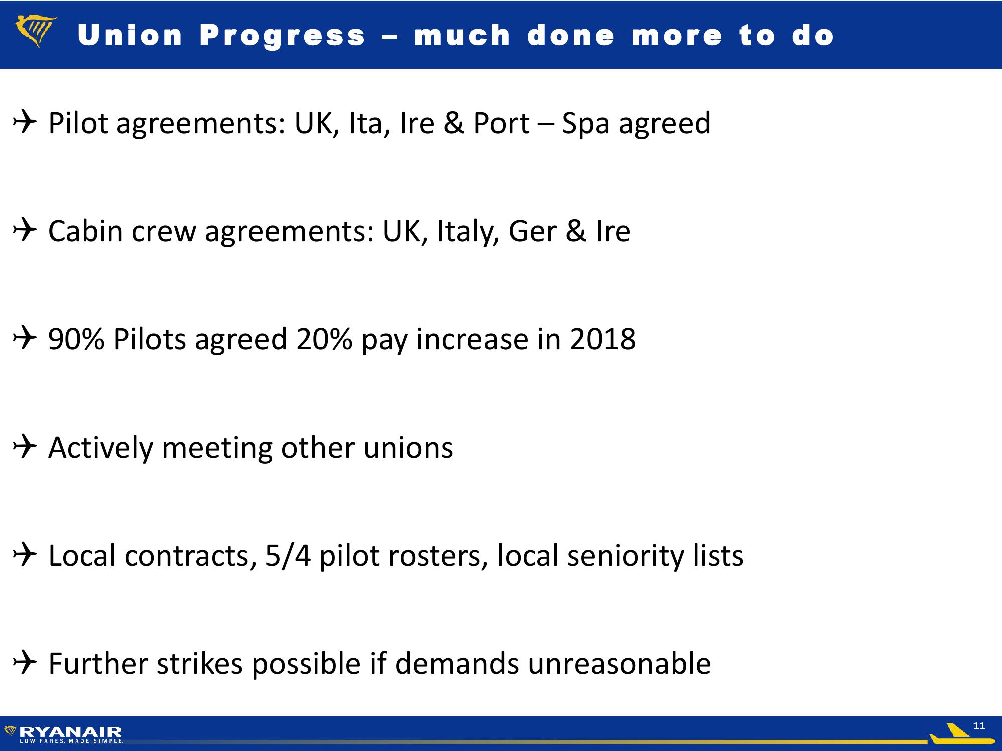 Ryanair FY19 Half Year slide image #11