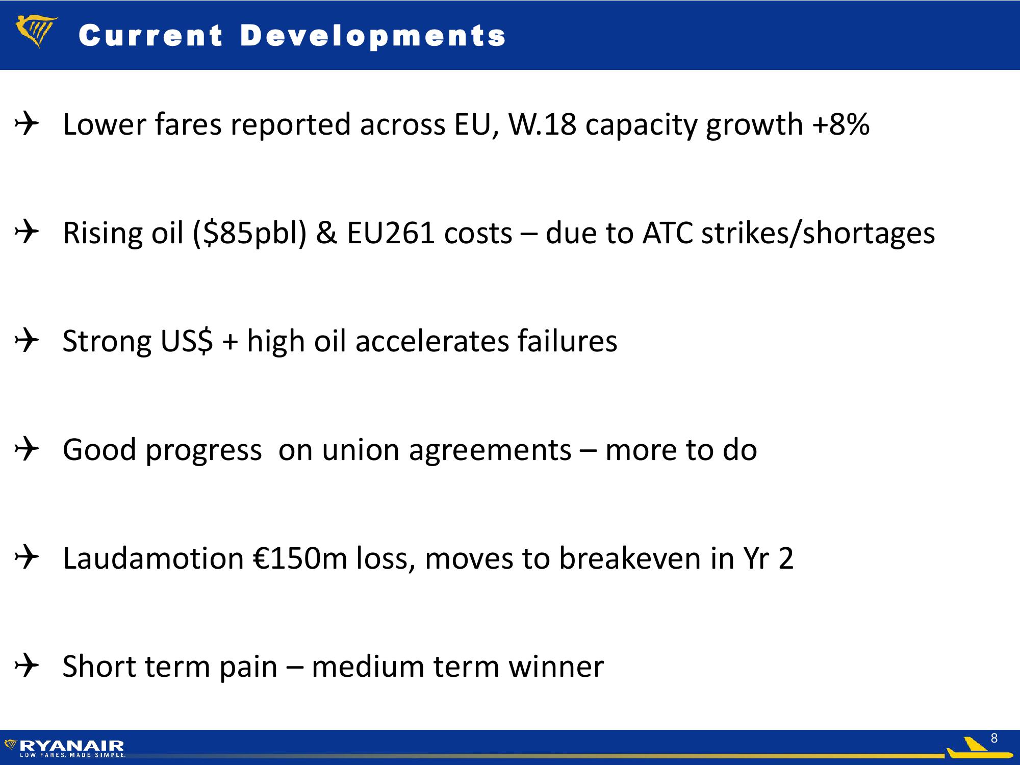 Ryanair FY19 Half Year slide image #8