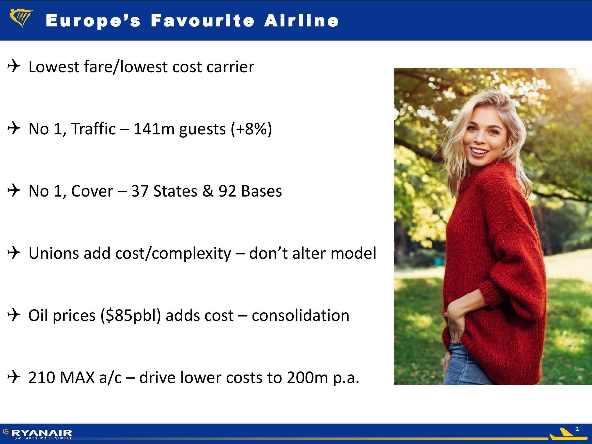 Ryanair FY19 Half Year slide image #2